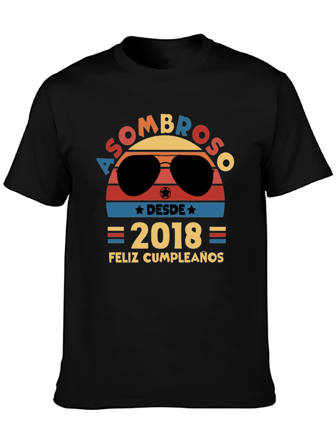 Asombroso Desde 2018 Feliz Cumpleaños Graphic Tee