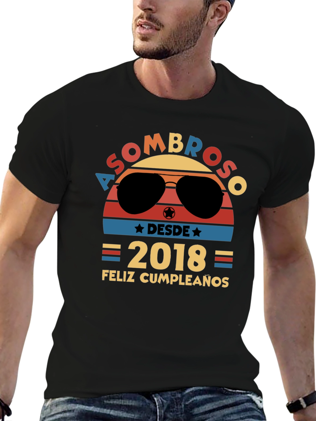 Asombroso Desde 2018 Feliz Cumpleaños Graphic Tee
