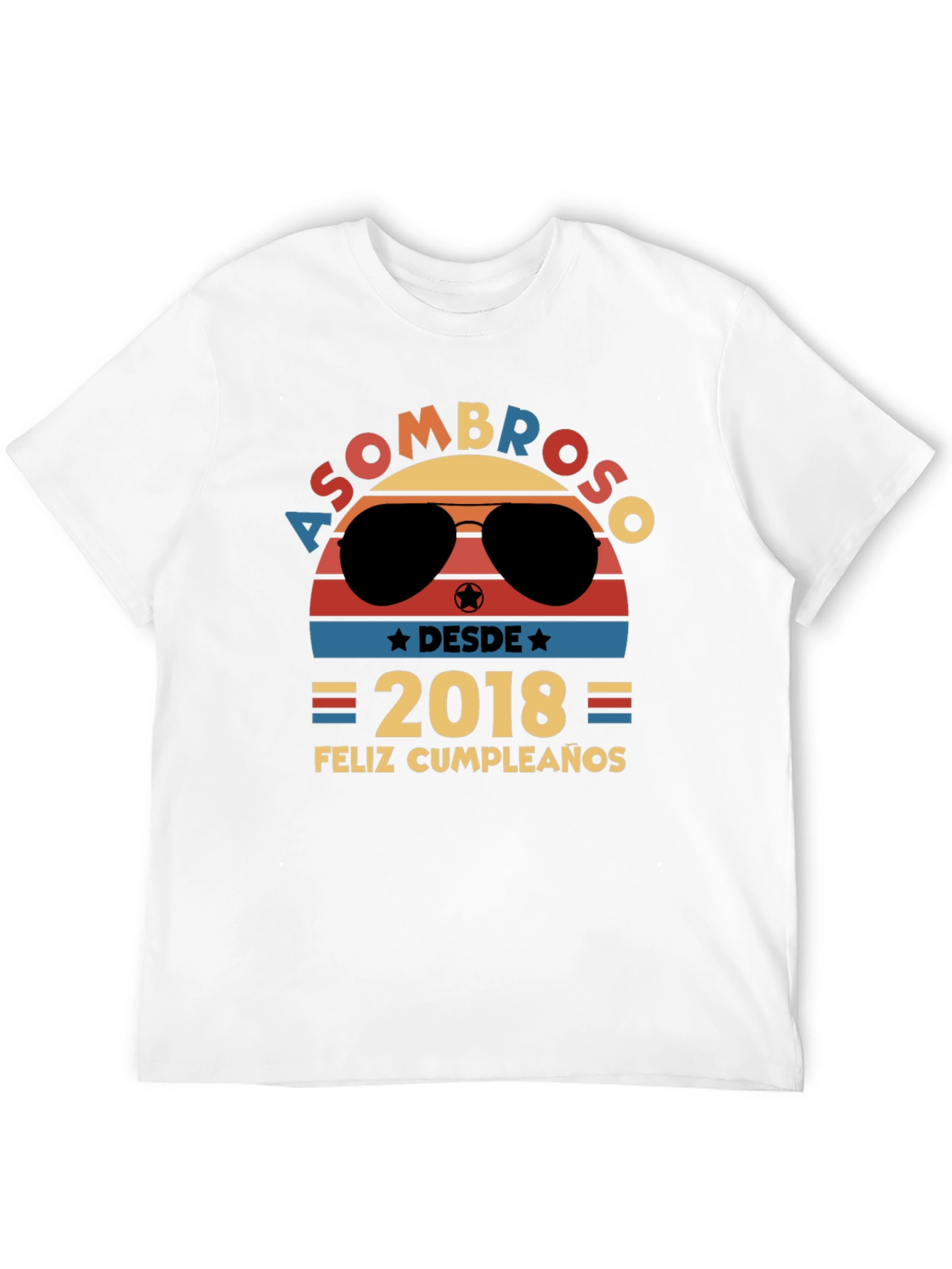 Asombroso Desde 2018 Feliz Cumpleaños Graphic Tee