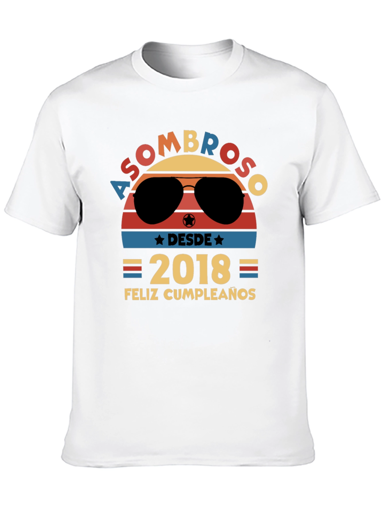 Asombroso Desde 2018 Feliz Cumpleaños Graphic Tee