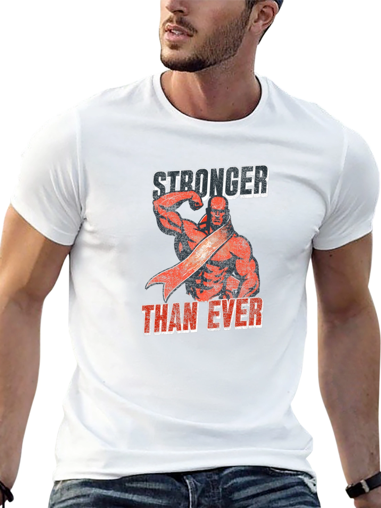 Stronger Than Ever Graphic Tee - Black Cotton Shirt