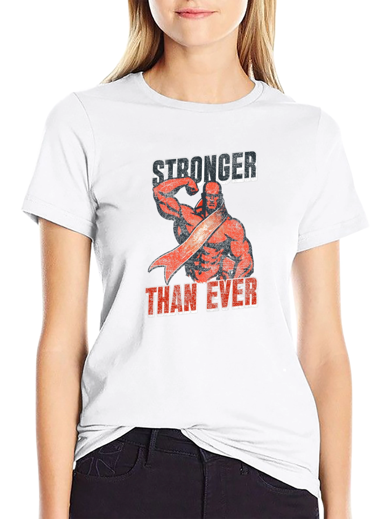 Stronger Than Ever Graphic Tee - Black Cotton Shirt