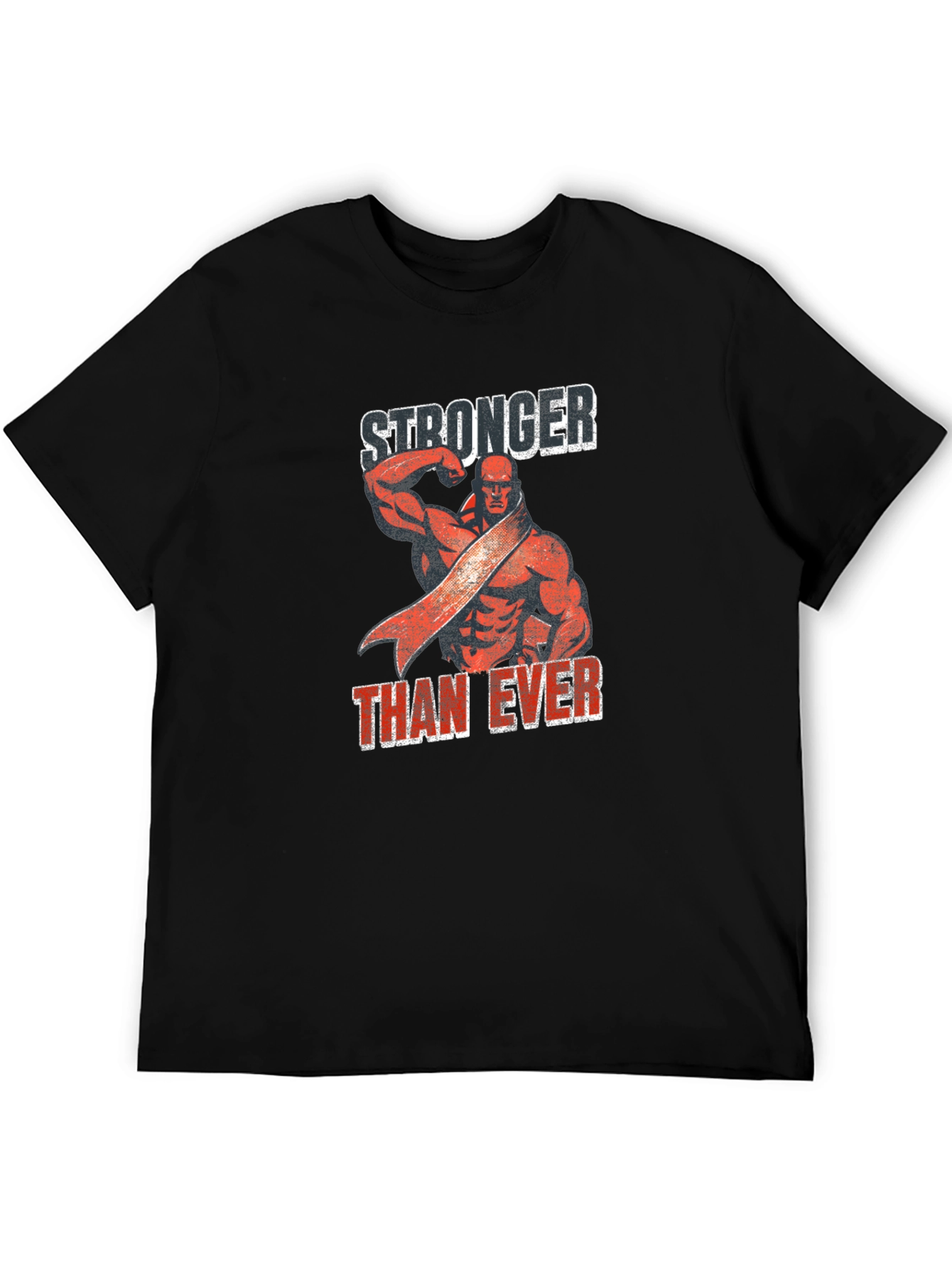 Stronger Than Ever Graphic Tee - Black Cotton Shirt