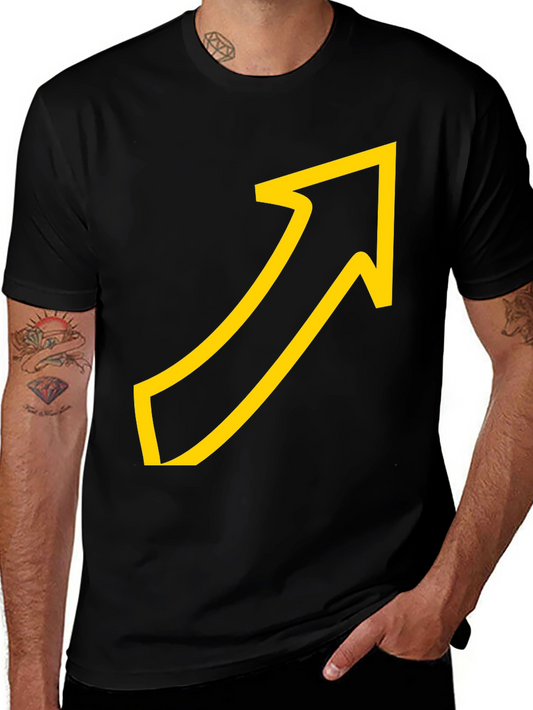 Upward Arrow Graphic Tee - Casual Comfort