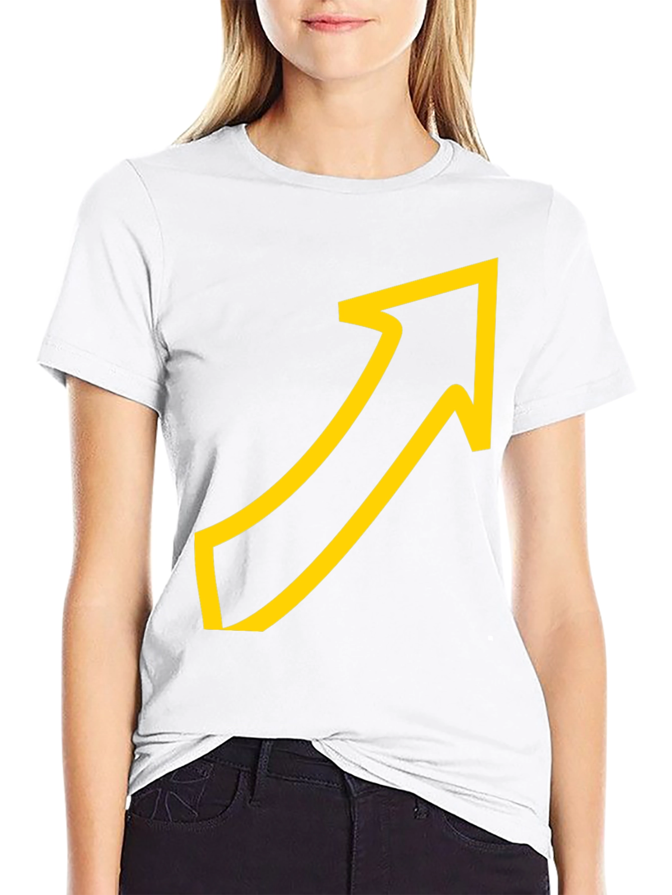Upward Arrow Graphic Tee - Casual Comfort