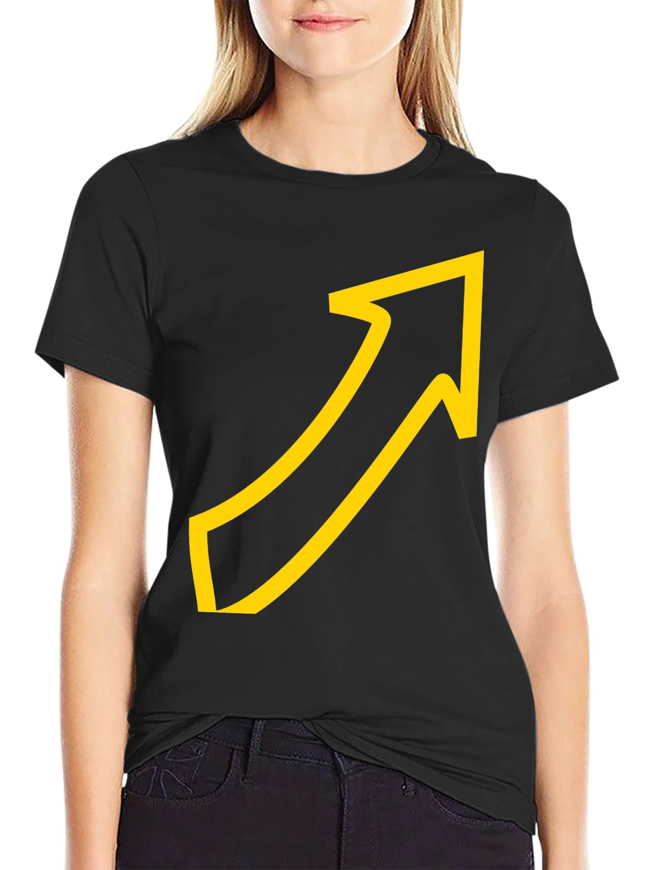 Upward Arrow Graphic Tee - Casual Comfort