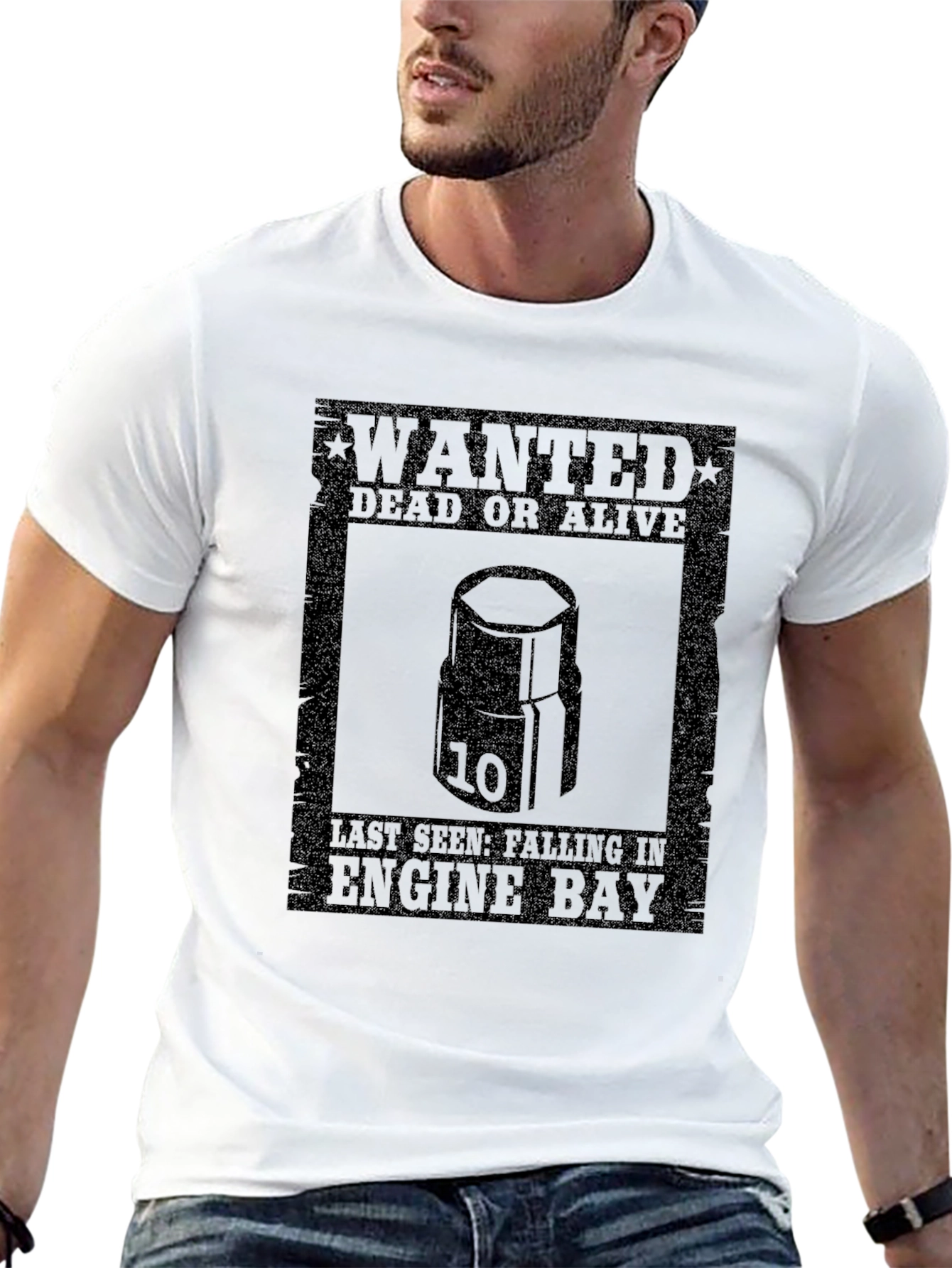 Wanted 10mm Socket T-Shirt - Dead or Alive