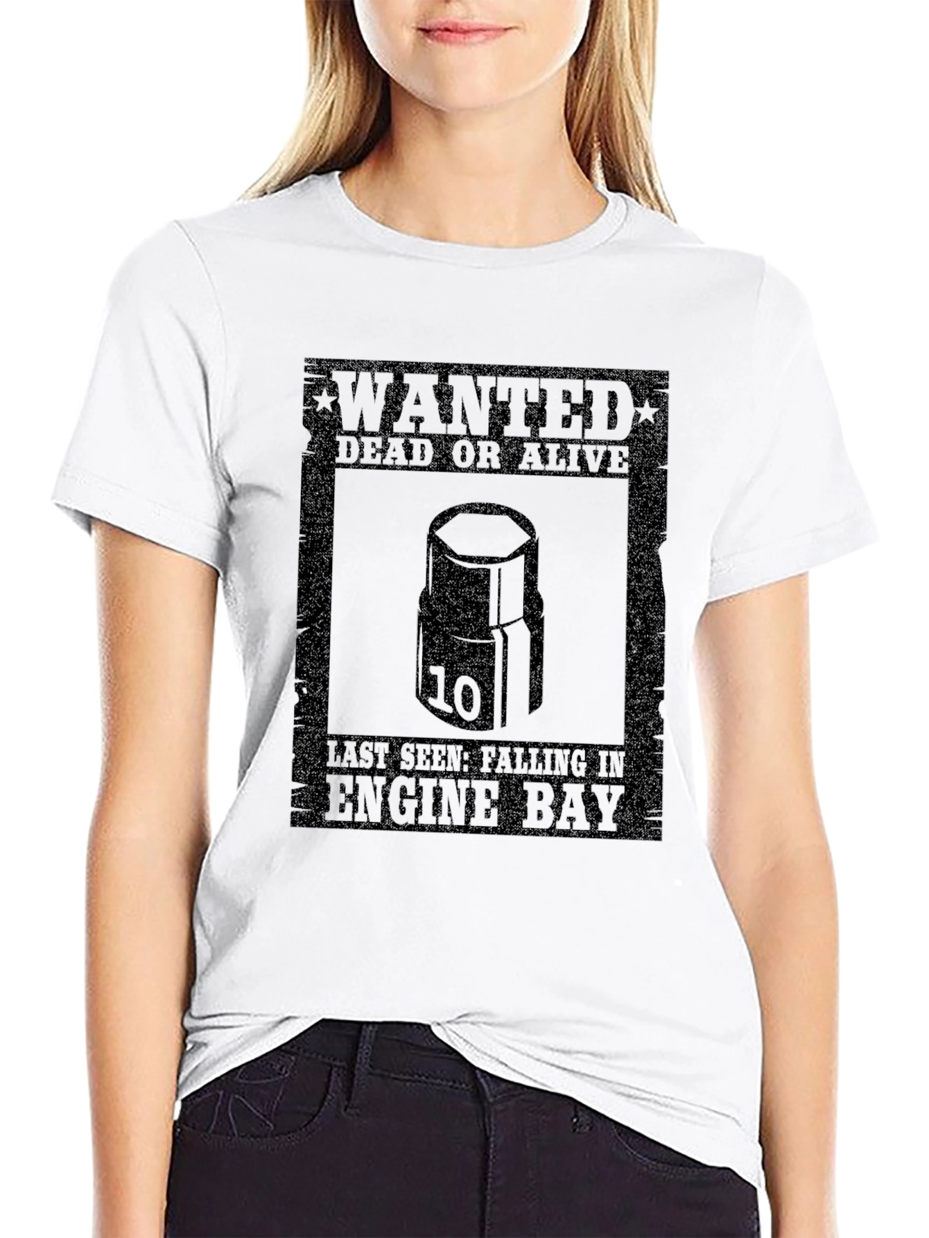 Wanted 10mm Socket T-Shirt - Dead or Alive