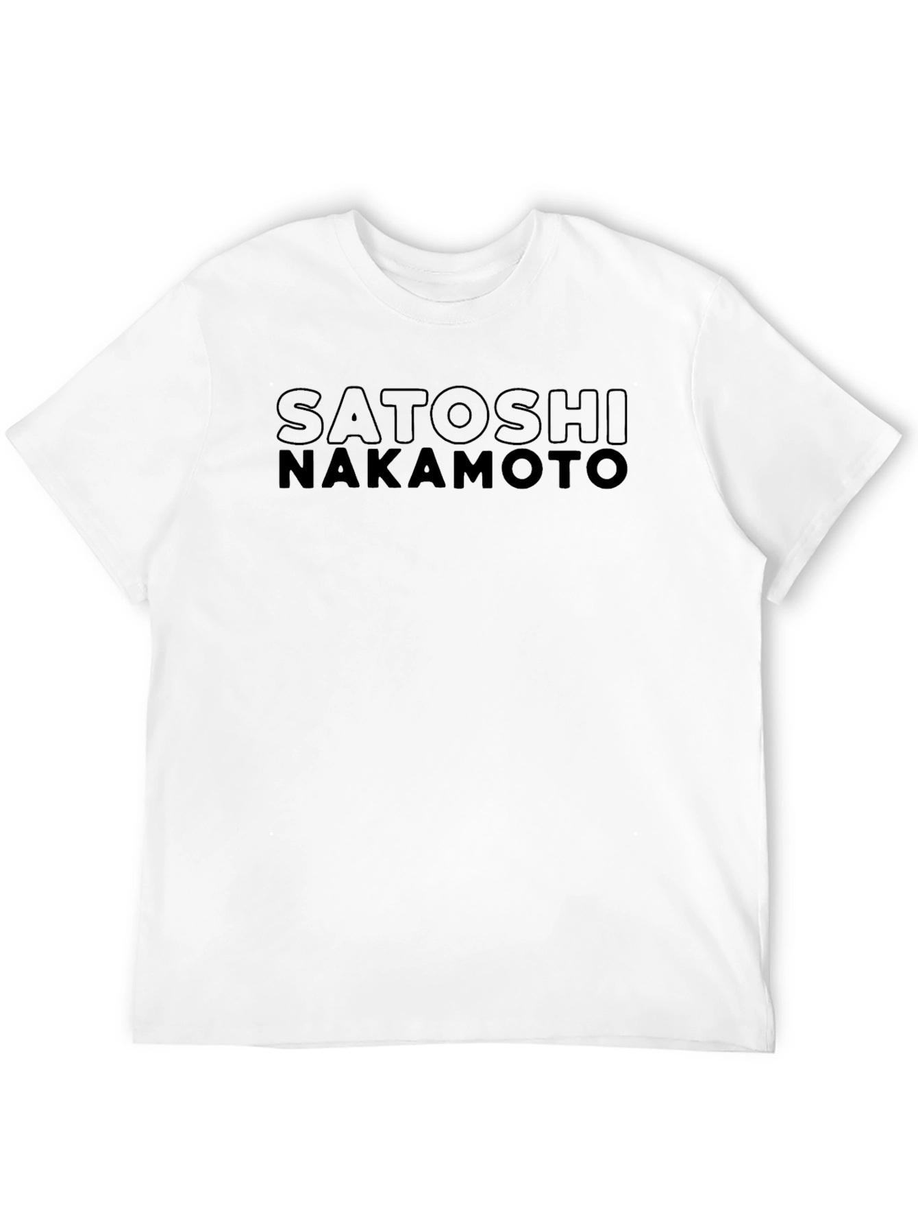 Satoshi Nakamoto Black Graphic Tee - Crypto Fan Apparel