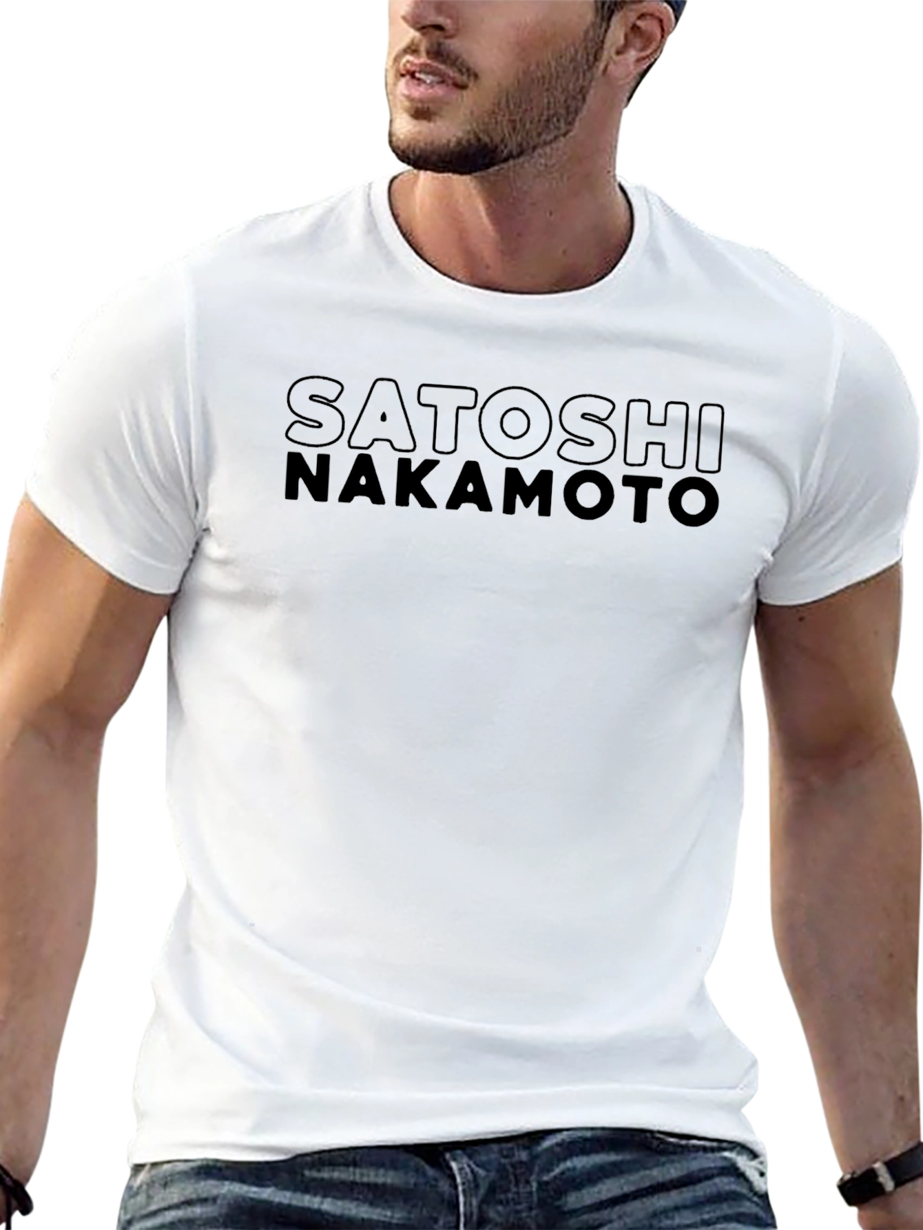 Satoshi Nakamoto Black Graphic Tee - Crypto Fan Apparel
