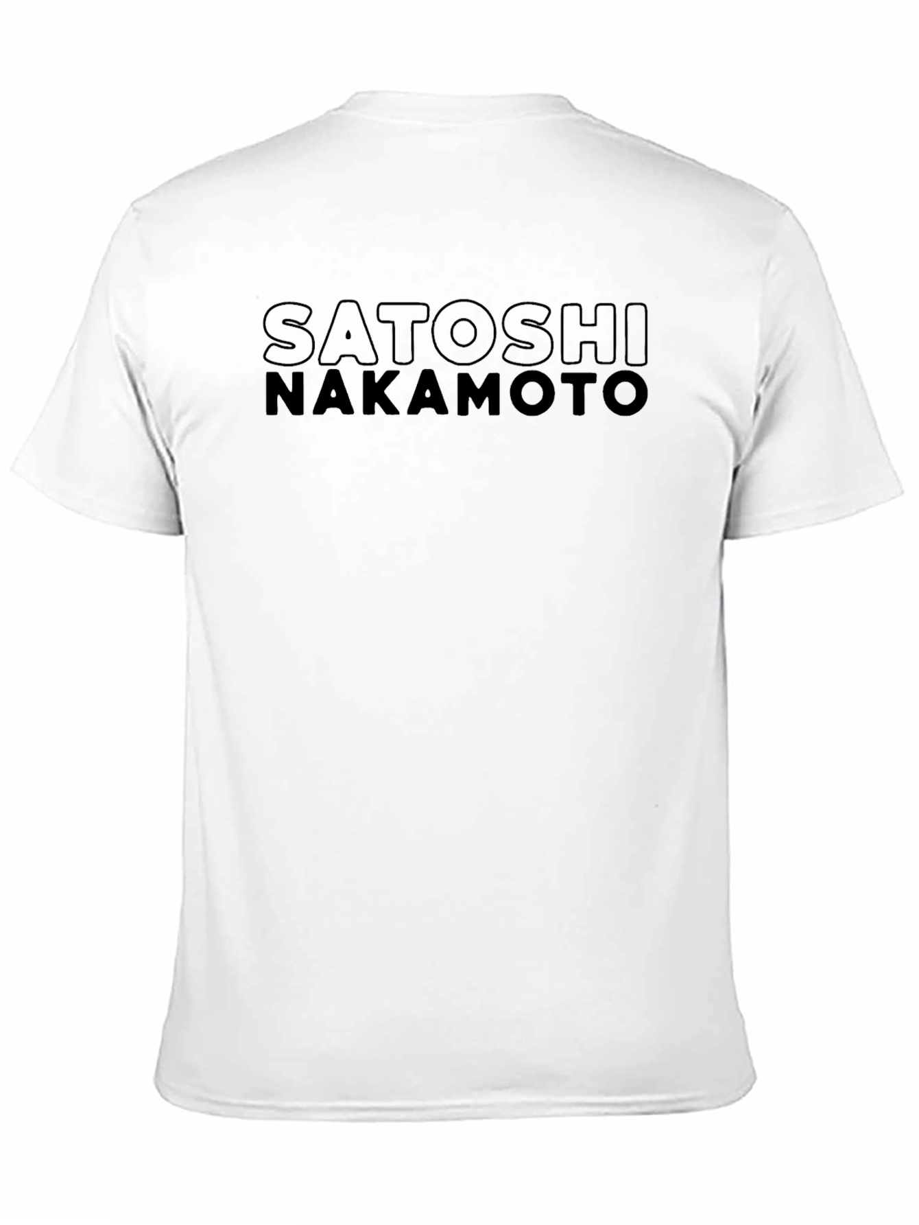 Satoshi Nakamoto Black Graphic Tee - Crypto Fan Apparel