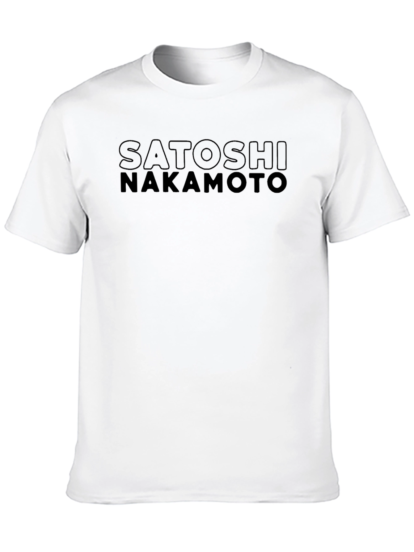 Satoshi Nakamoto Black Graphic Tee - Crypto Fan Apparel