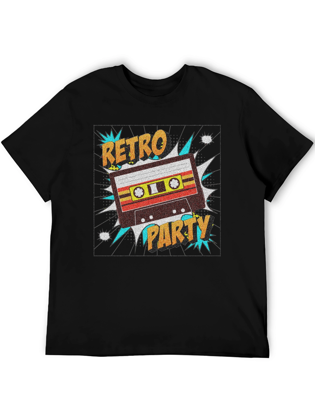 Retro Party Cassette Tape Graphic T-Shirt
