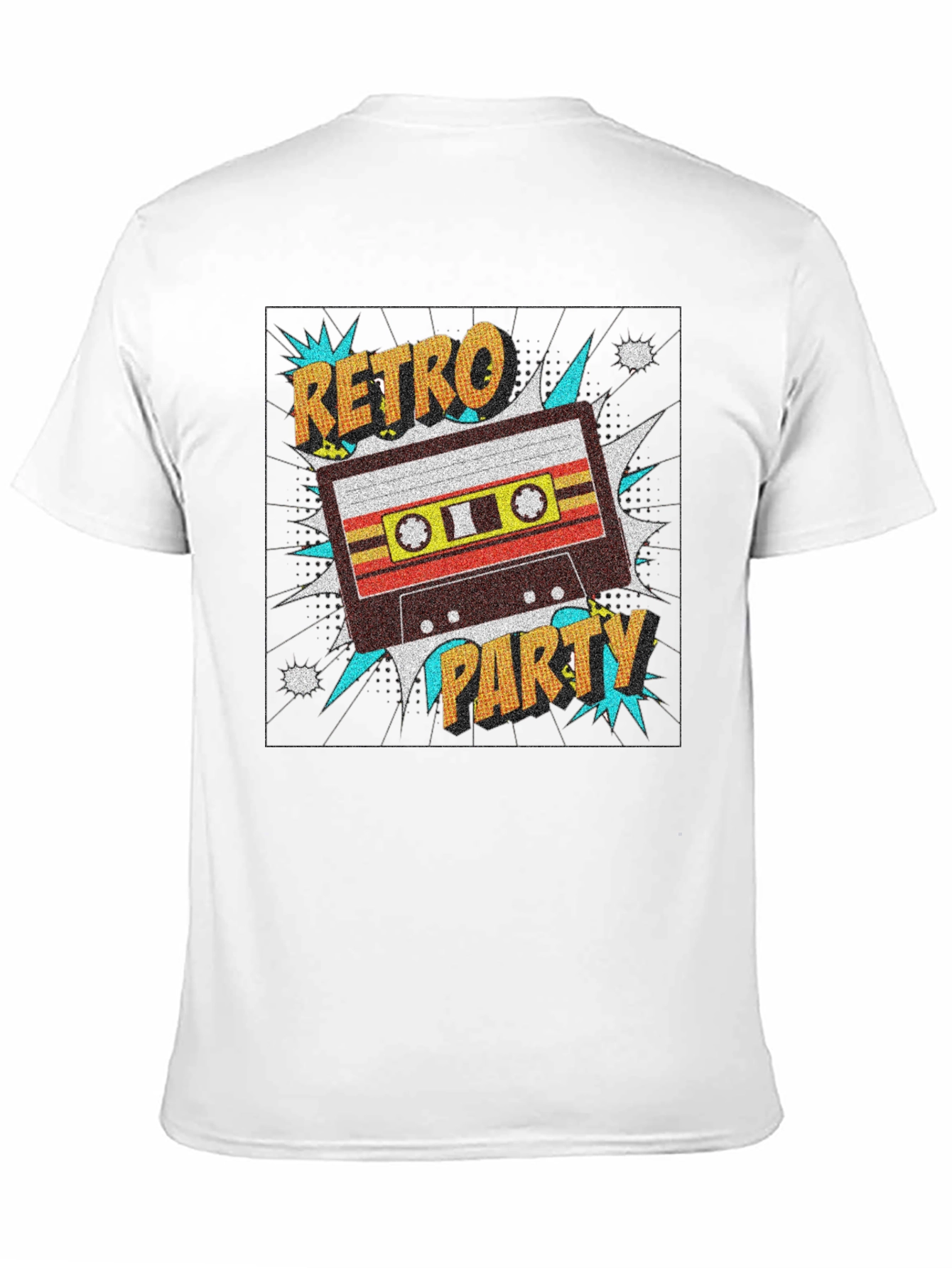 Retro Party Cassette Tape Graphic T-Shirt