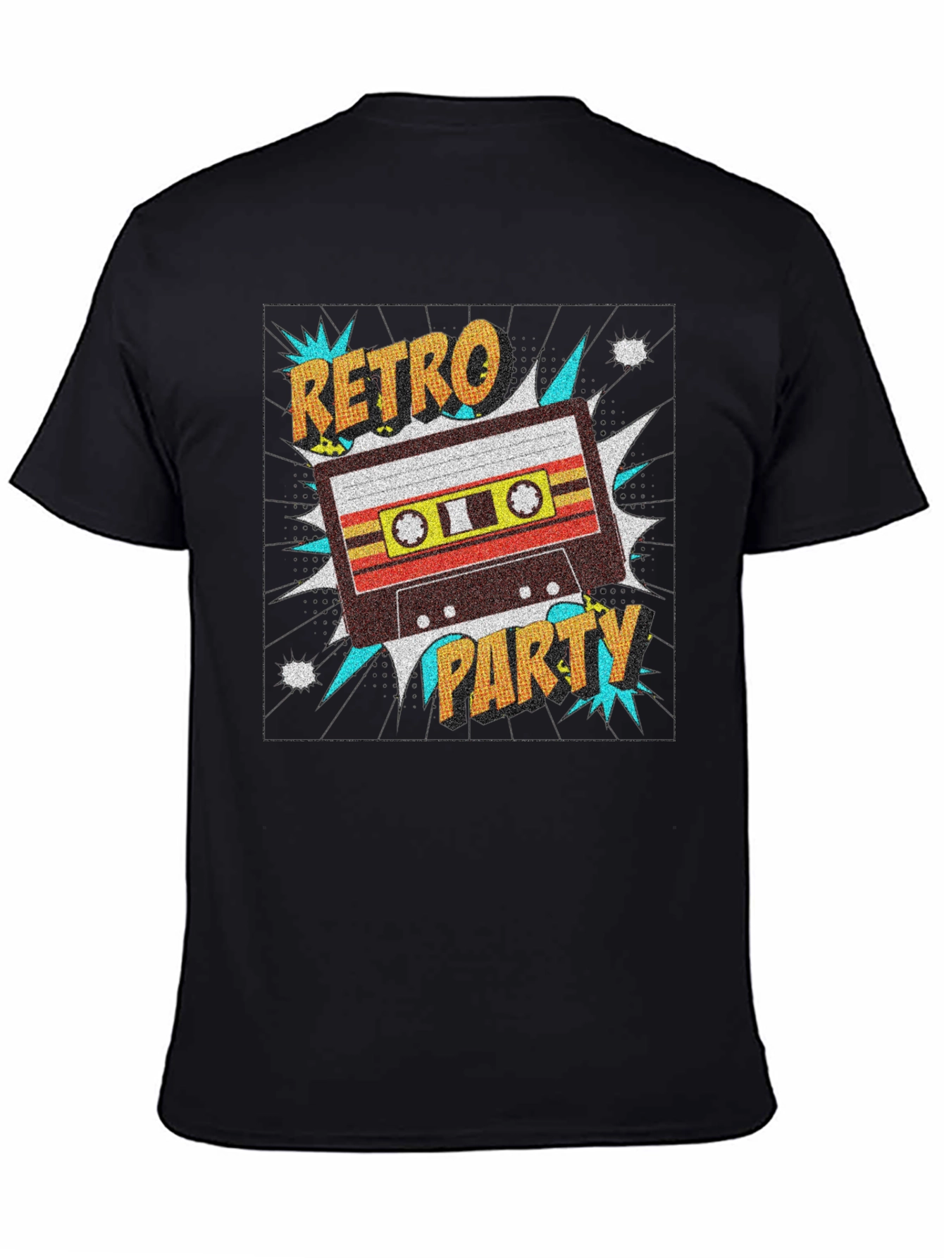 Retro Party Cassette Tape Graphic T-Shirt