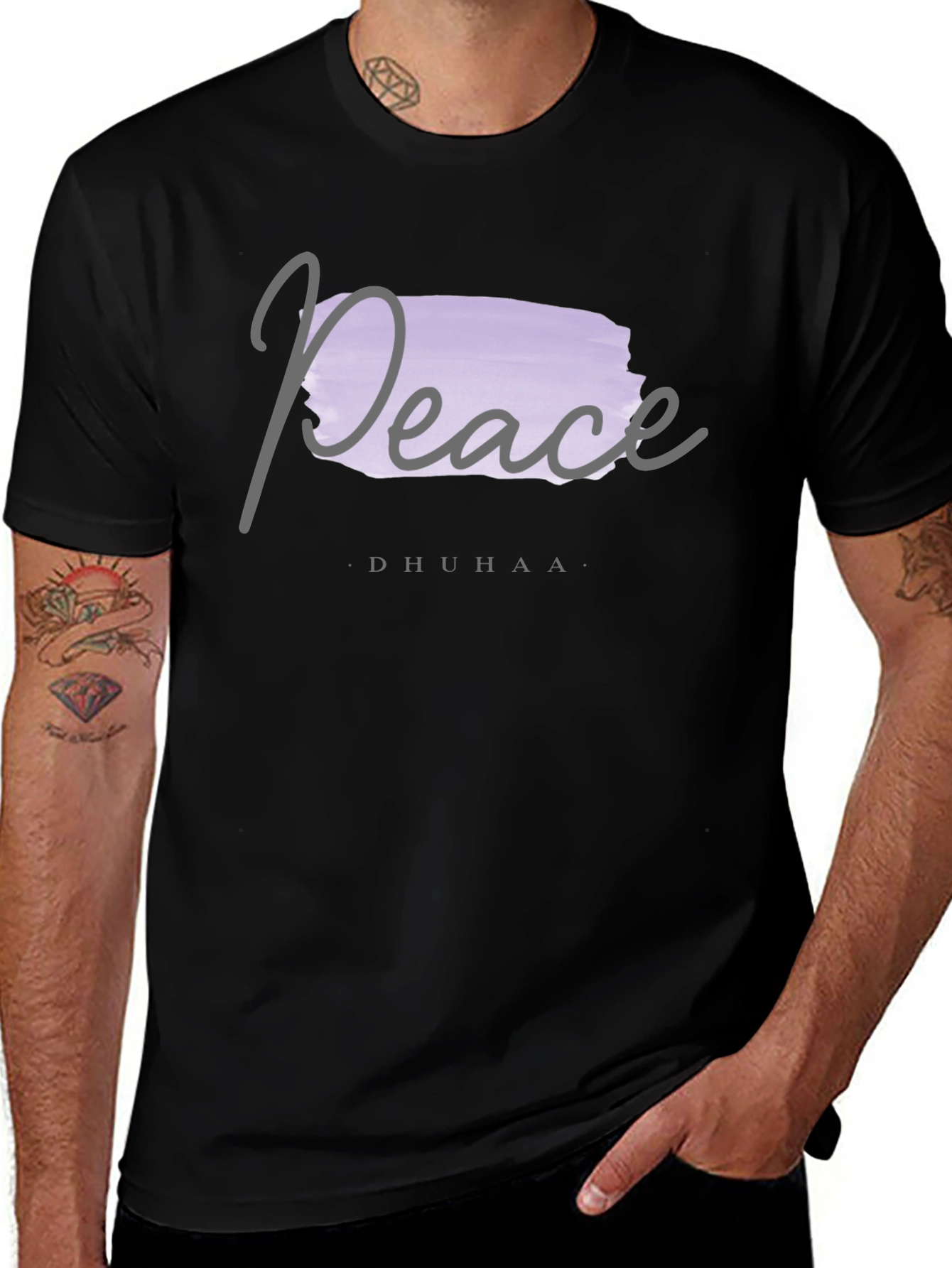 Peace Dhuhaa Graphic T-Shirt - Stylish Comfort