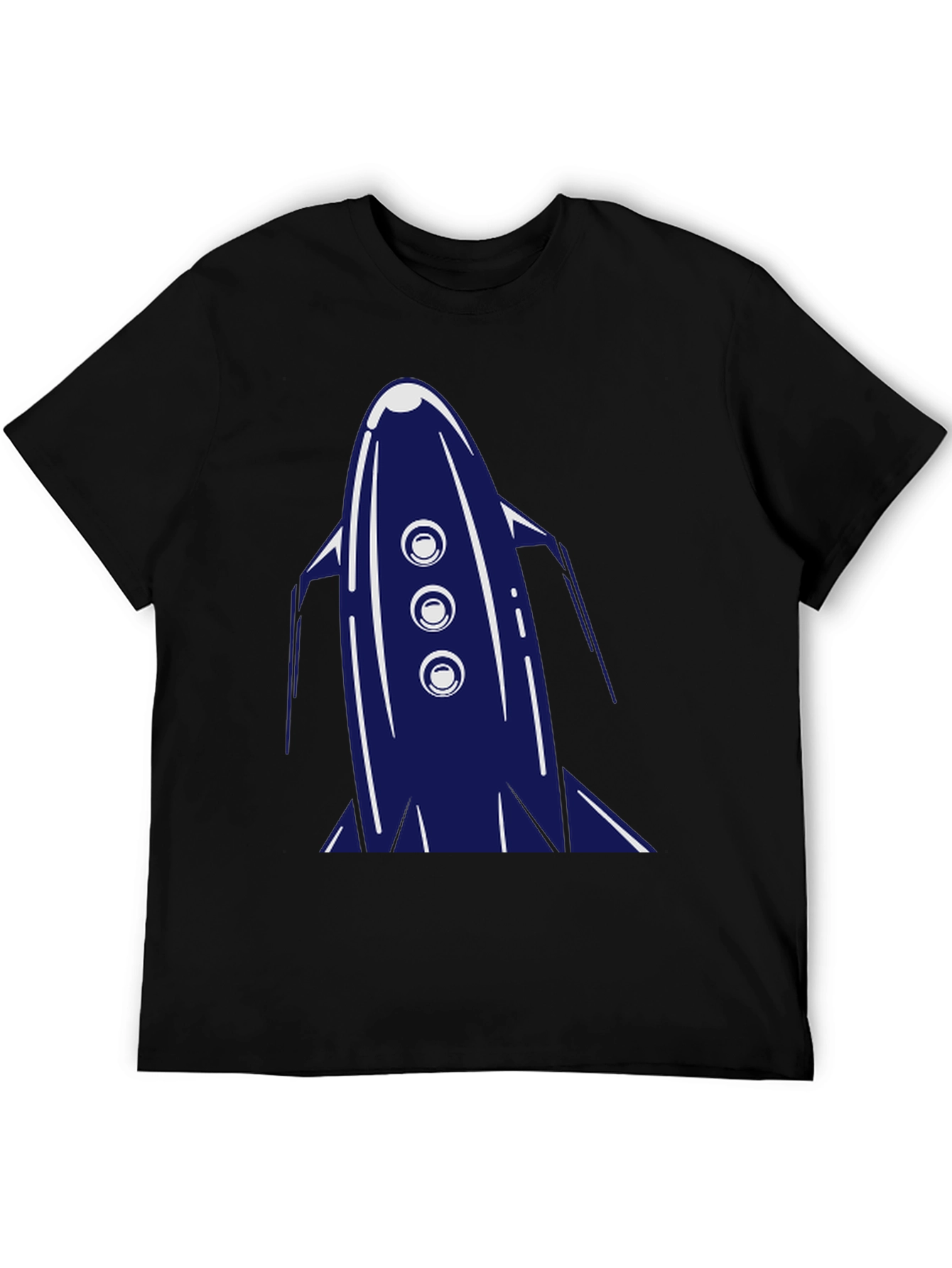 Retro Rocket Graphic Tee - Cool Space T-Shirt