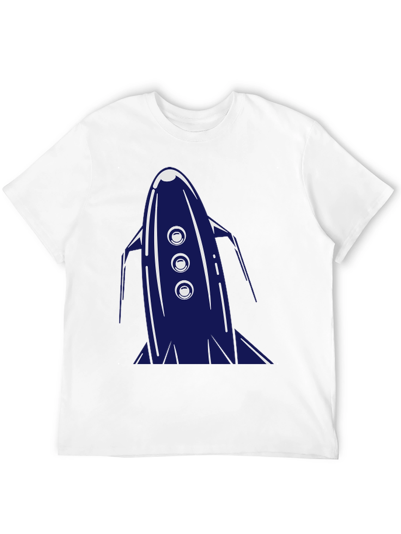 Retro Rocket Graphic Tee - Cool Space T-Shirt
