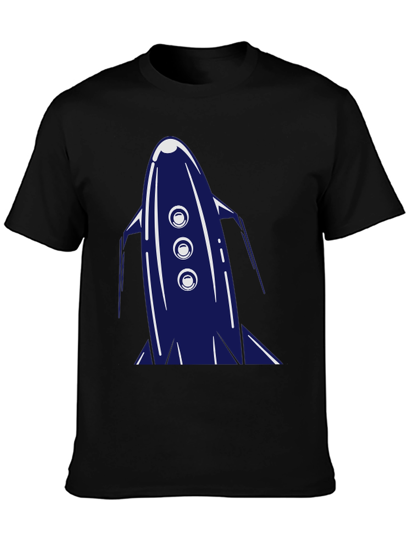 Retro Rocket Graphic Tee - Cool Space T-Shirt