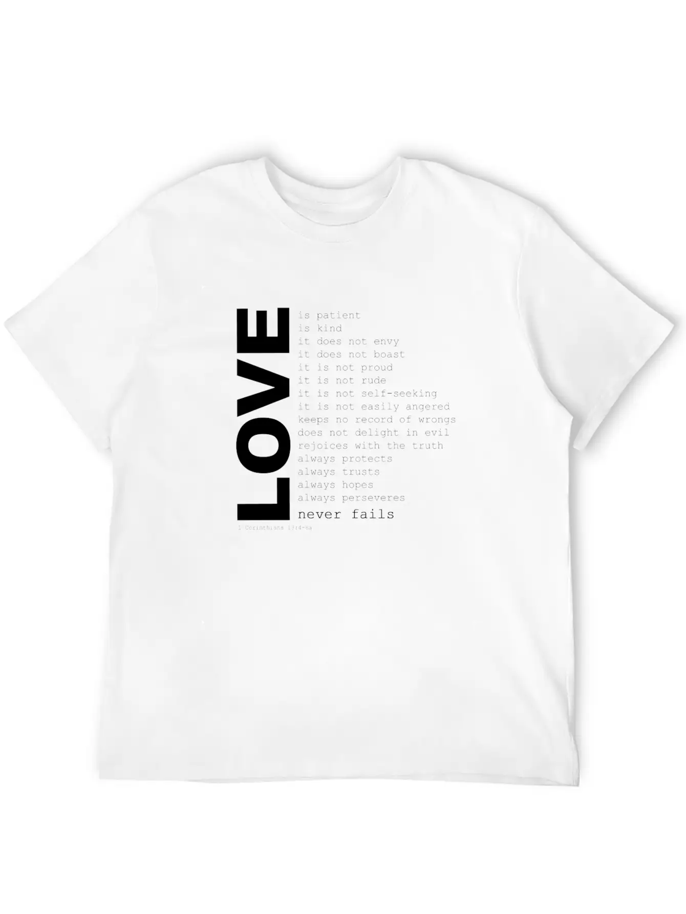1corinthians13 Modern Fit Casual T-Shirt – Clean And Versatile Design
