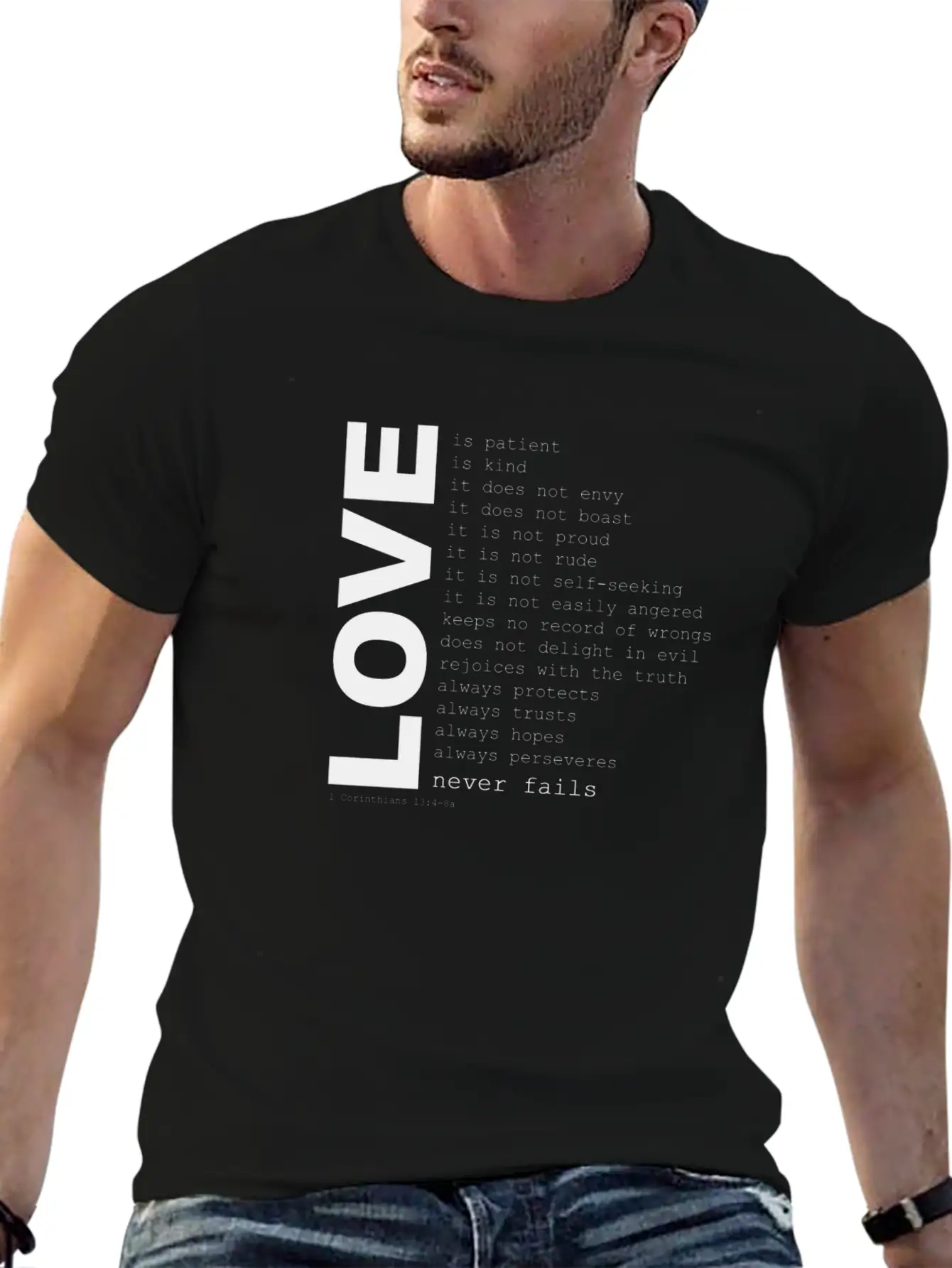 1corinthians13 Modern Fit Casual T-Shirt – Clean And Versatile Design
