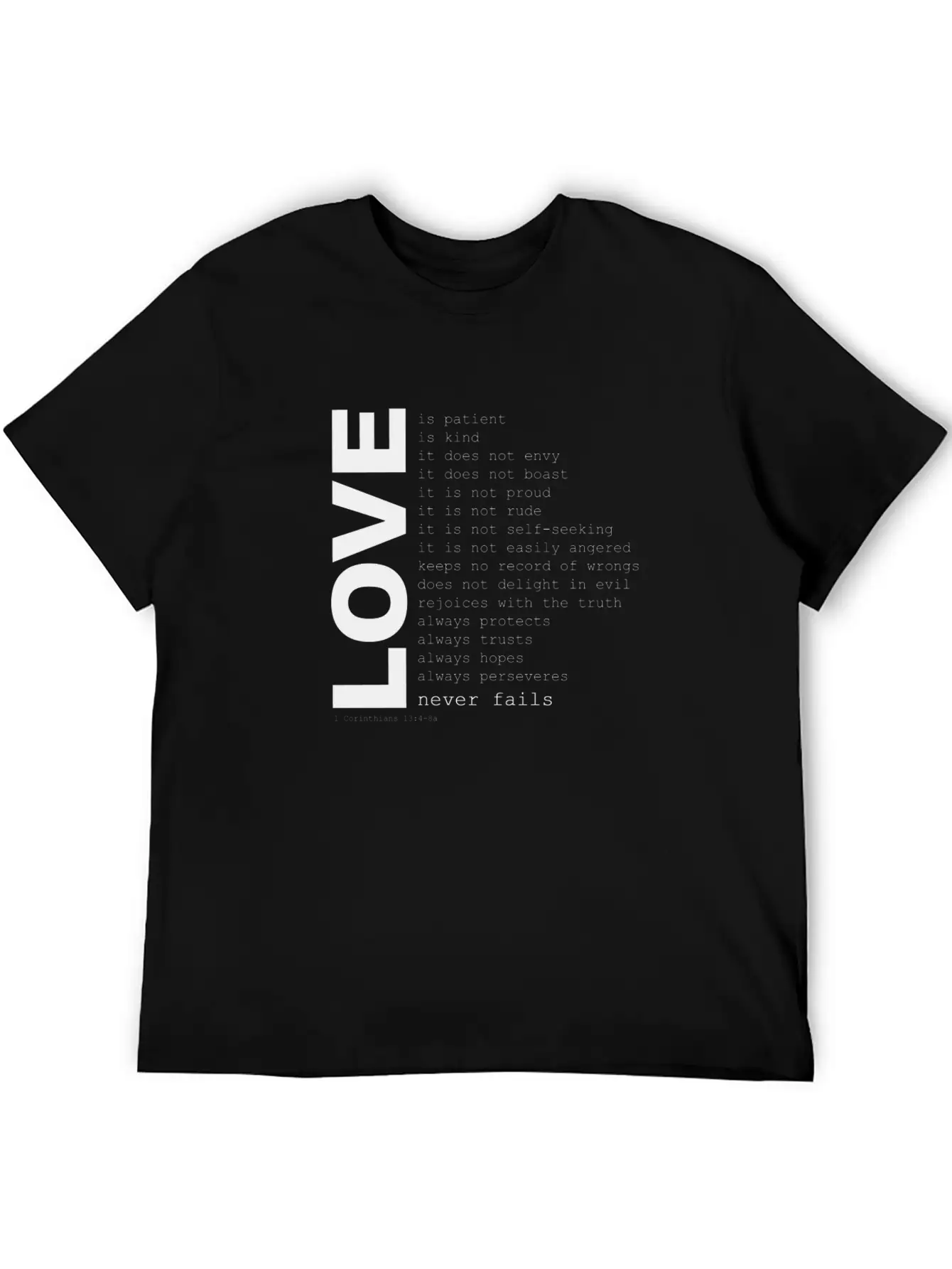 1corinthians13 Modern Fit Casual T-Shirt – Clean And Versatile Design