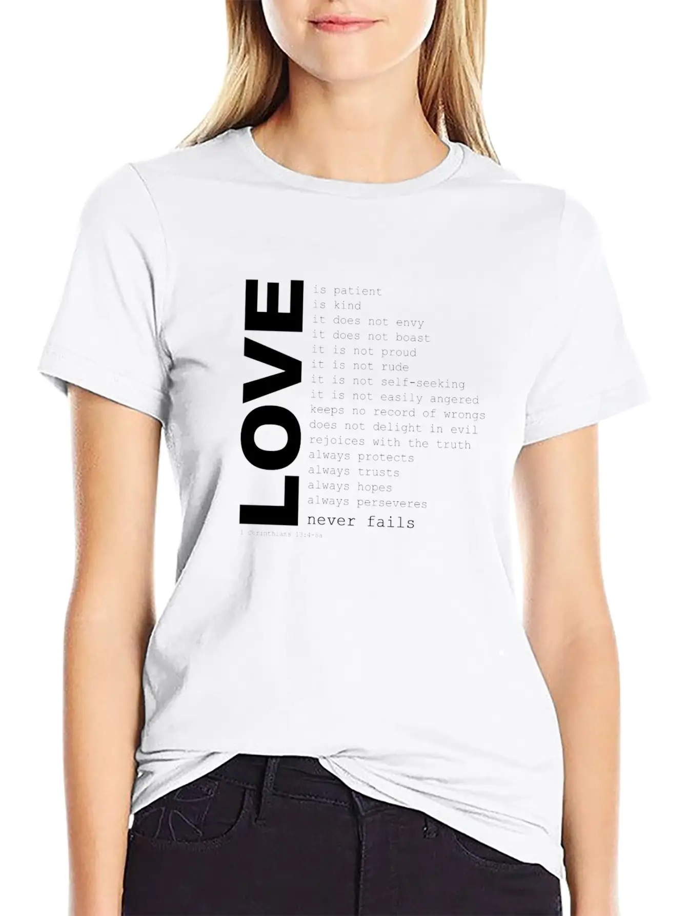 1corinthians13 Modern Fit Casual T-Shirt – Clean And Versatile Design