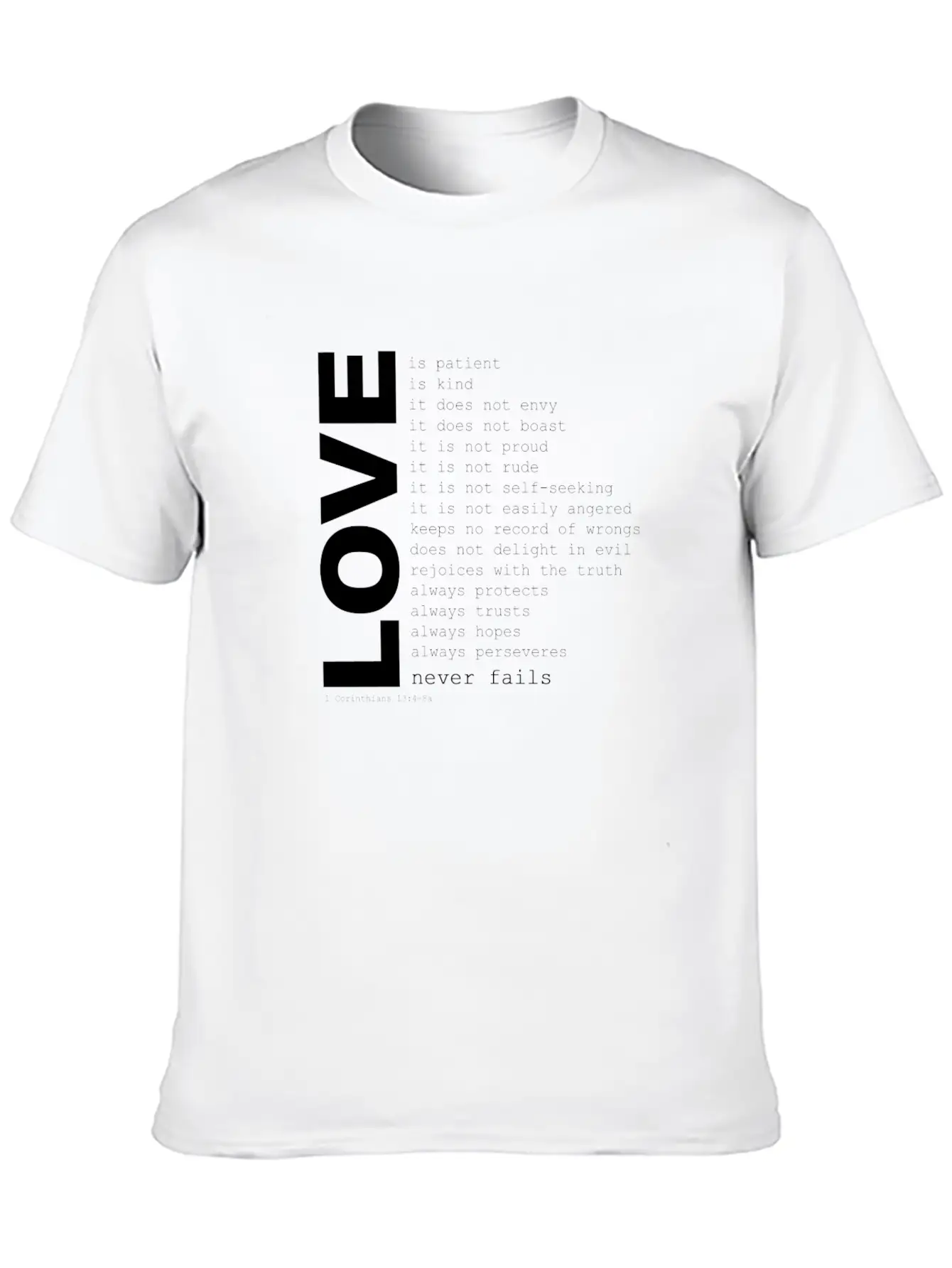 1corinthians13 Modern Fit Casual T-Shirt – Clean And Versatile Design