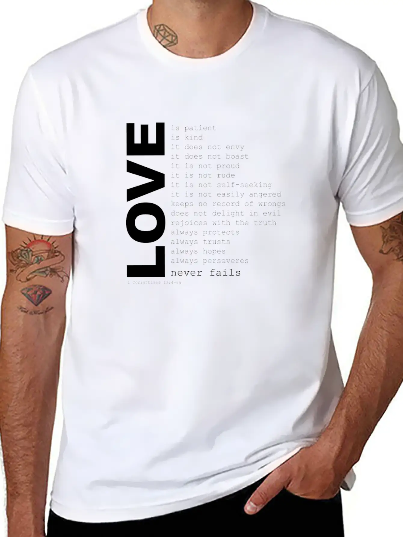 1corinthians13 Modern Fit Casual T-Shirt – Clean And Versatile Design