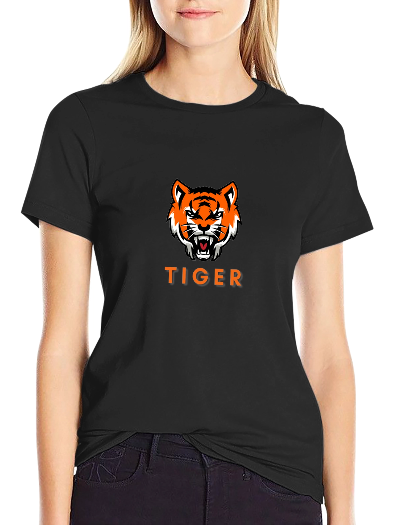 Tiger Graphic Black T-Shirt