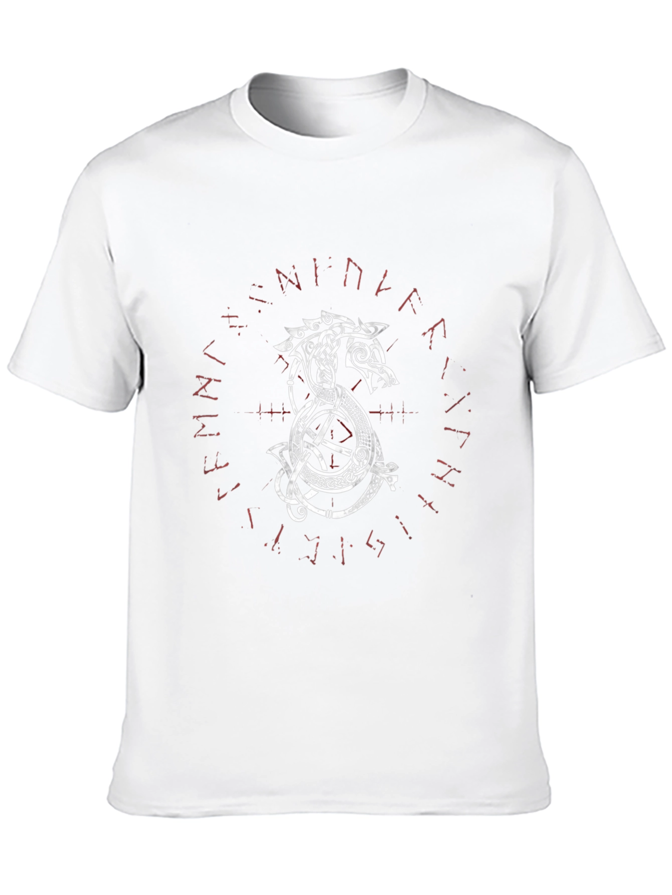 Viking Dragon Graphic Tee - Black