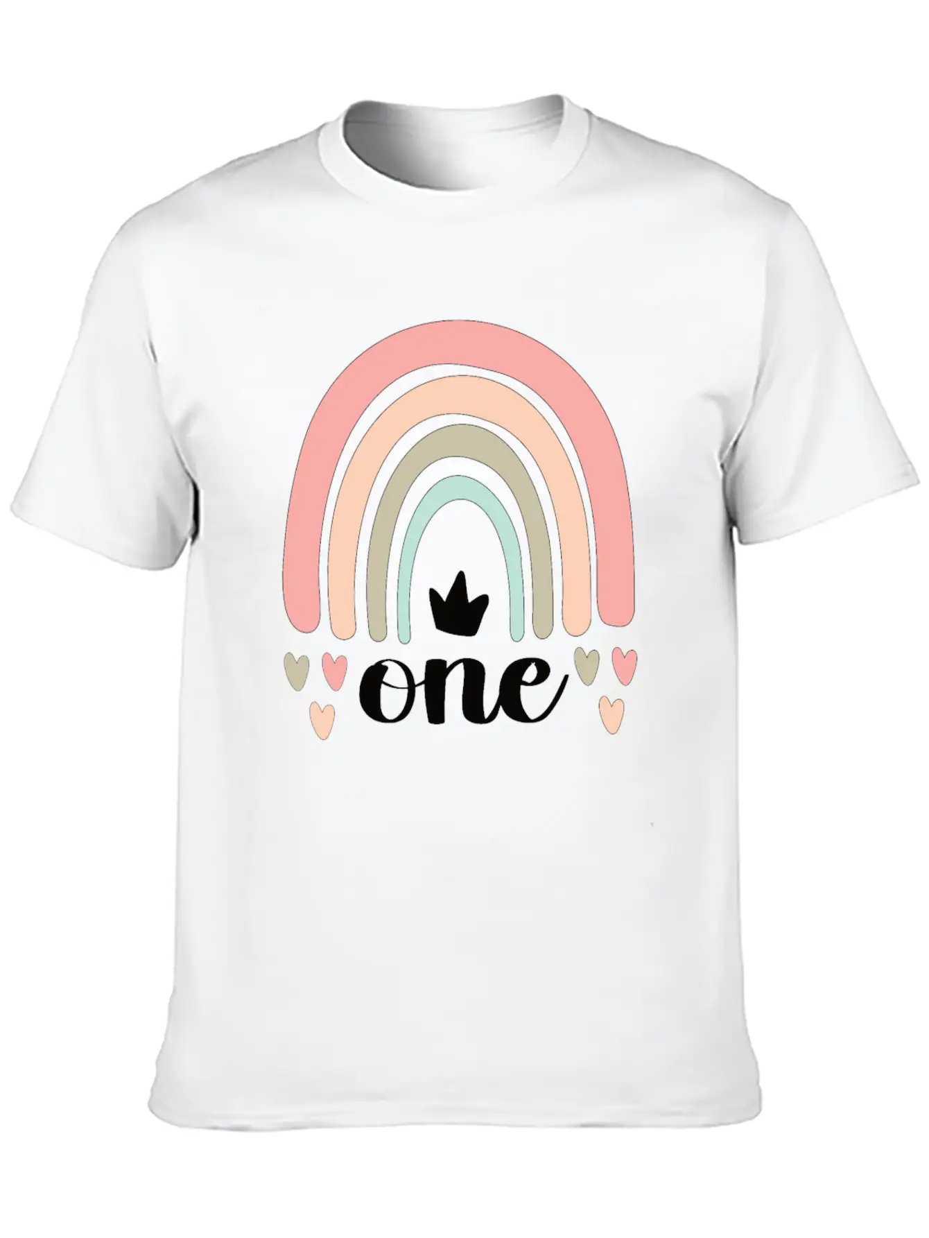 1st Birthday Boho Rainbow Party Kids 1 Year Old Unisex Casual T-Shirt – Clean Design For Daily Comfort