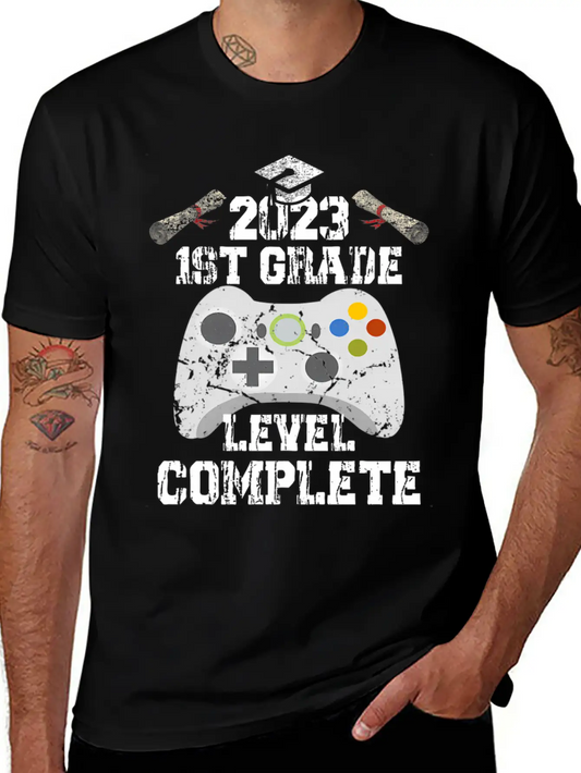 1Th Grade Level Complete Game Graduation 2023 Lightweight Cotton T-Shirt – Daily Comfort Graphic Shirt