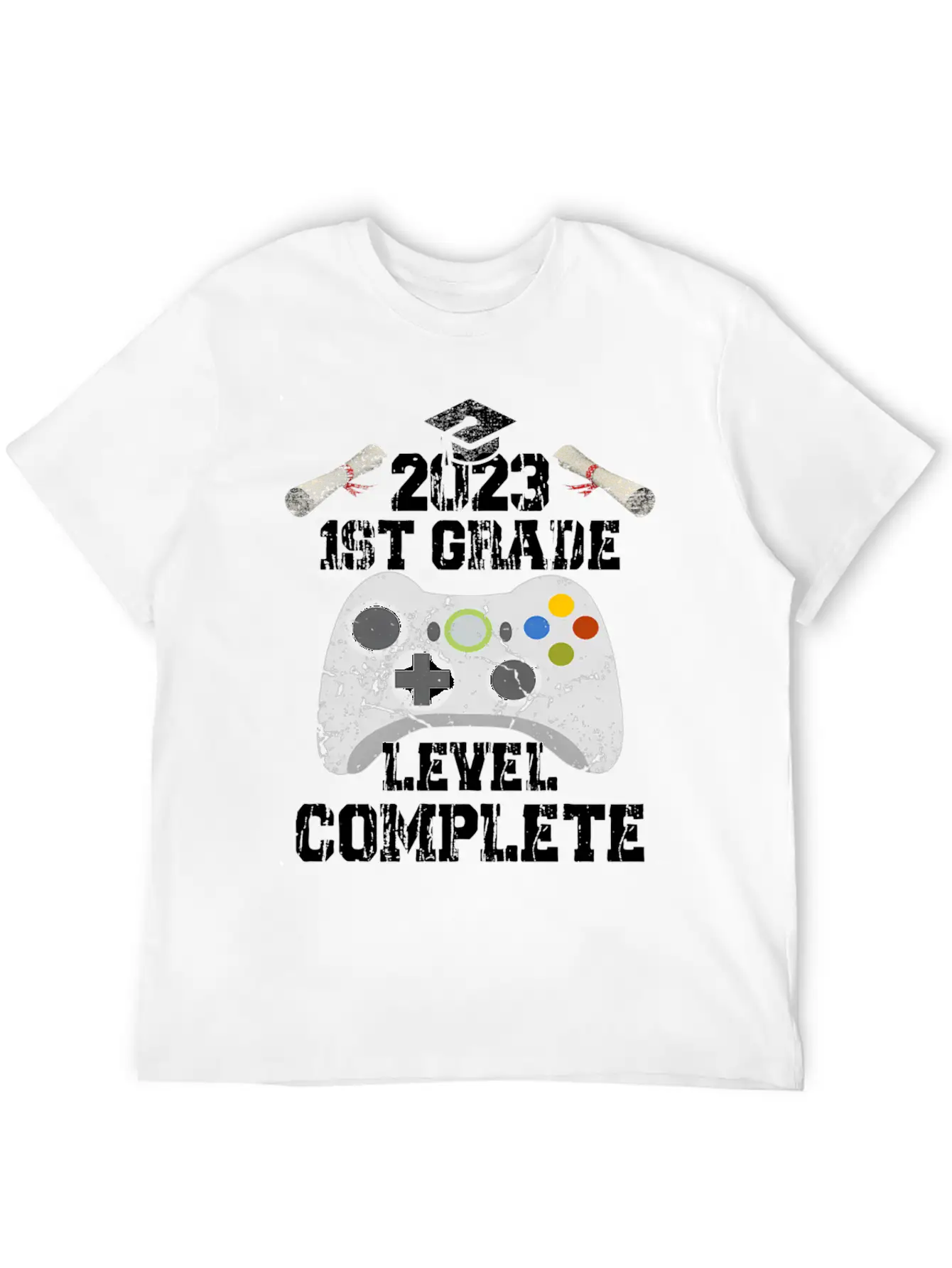 1Th Grade Level Complete Game Graduation 2023 Lightweight Cotton T-Shirt – Daily Comfort Graphic Shirt