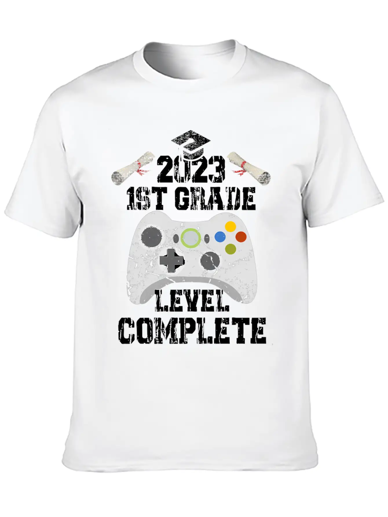 1Th Grade Level Complete Game Graduation 2023 Lightweight Cotton T-Shirt – Daily Comfort Graphic Shirt