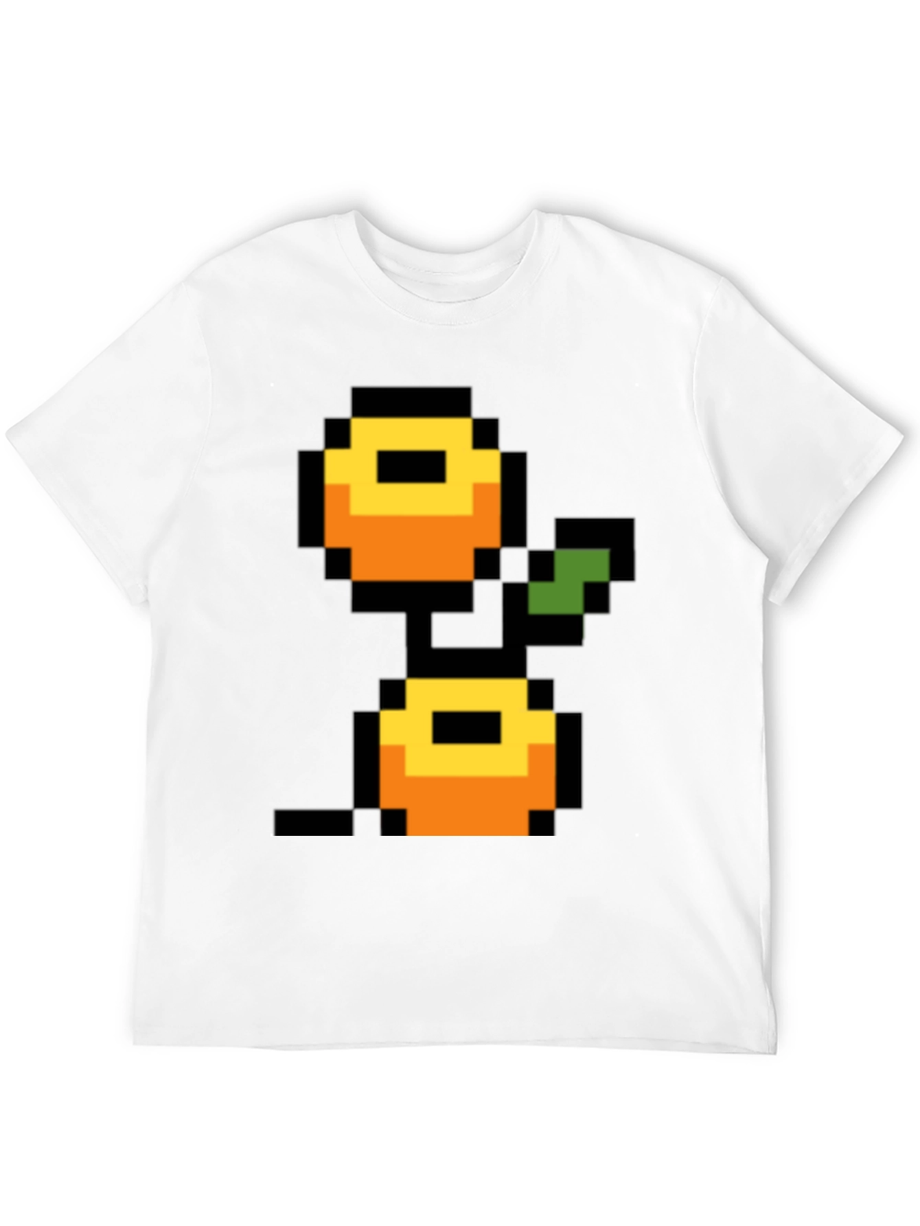 Retro 8-bit Fruit Graphic T-Shirt