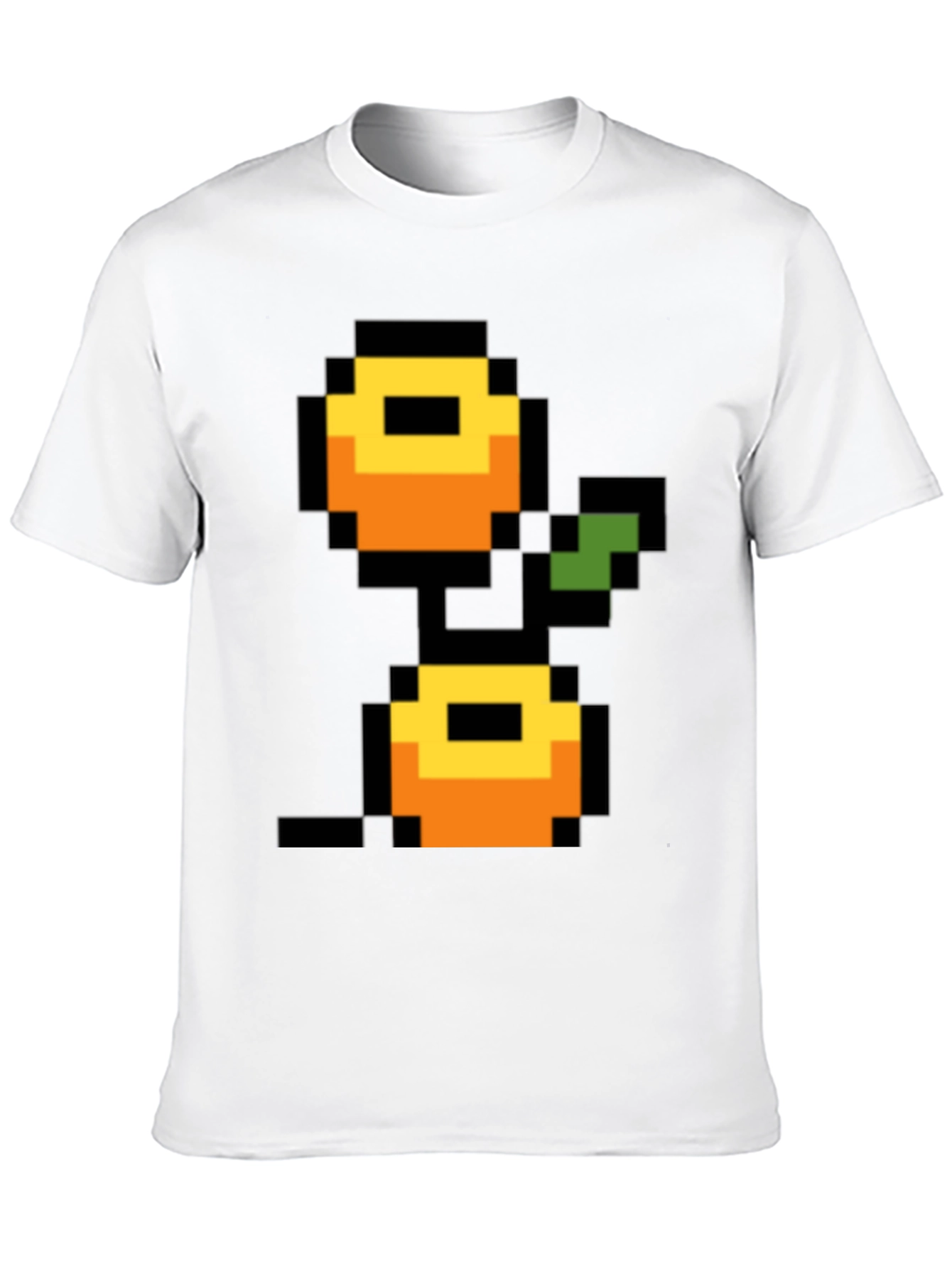 Retro 8-bit Fruit Graphic T-Shirt