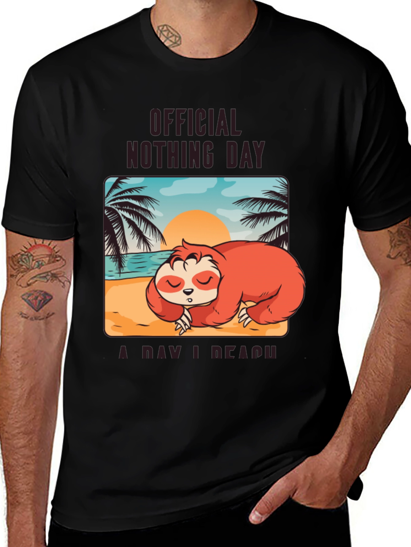Official Nothing Day Sloth T-Shirt