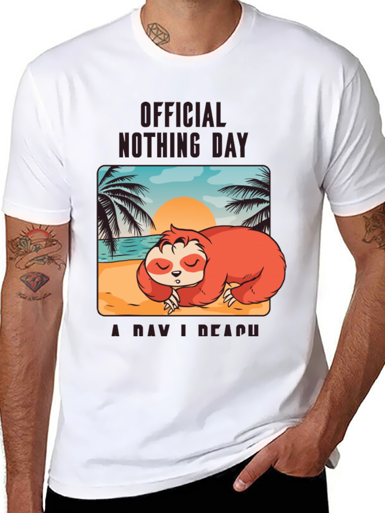 Official Nothing Day Sloth T-Shirt