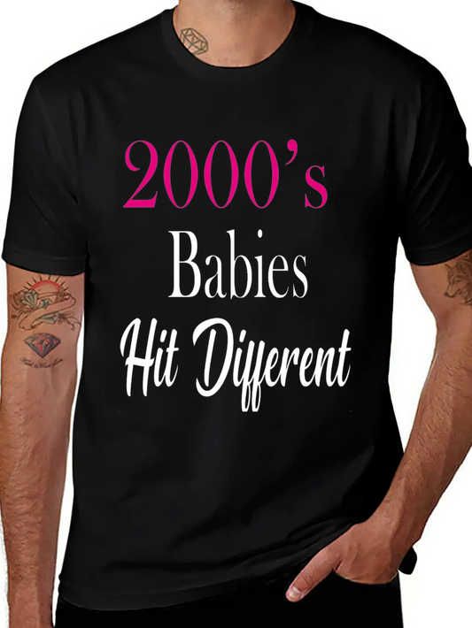 2000's Babies Hit Different, Best Gift 2000's Kid Soft Cotton Short Sleeve Tee – Unisex Wardrobe Staple