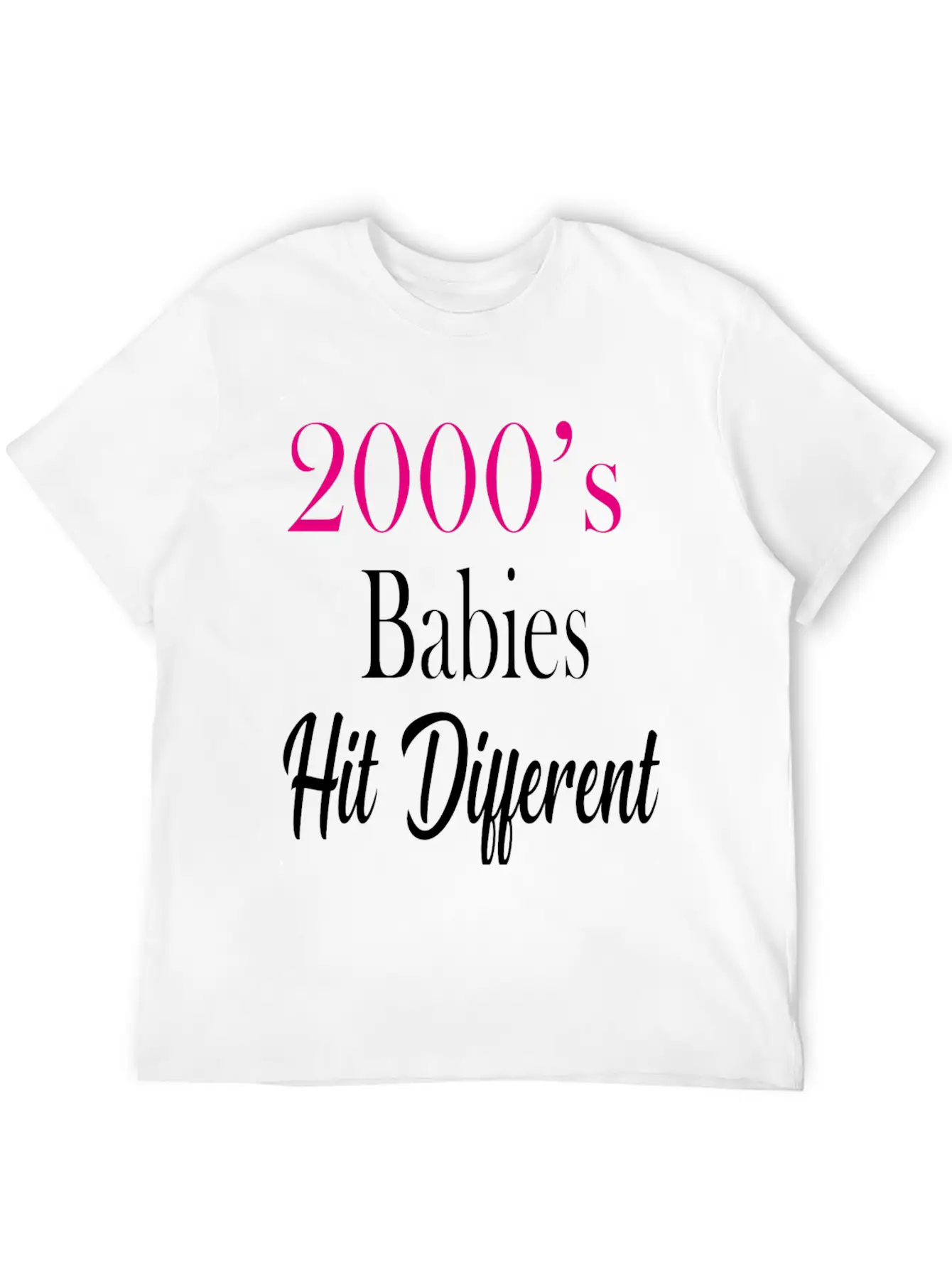 2000's Babies Hit Different, Best Gift 2000's Kid Soft Cotton Short Sleeve Tee – Unisex Wardrobe Staple