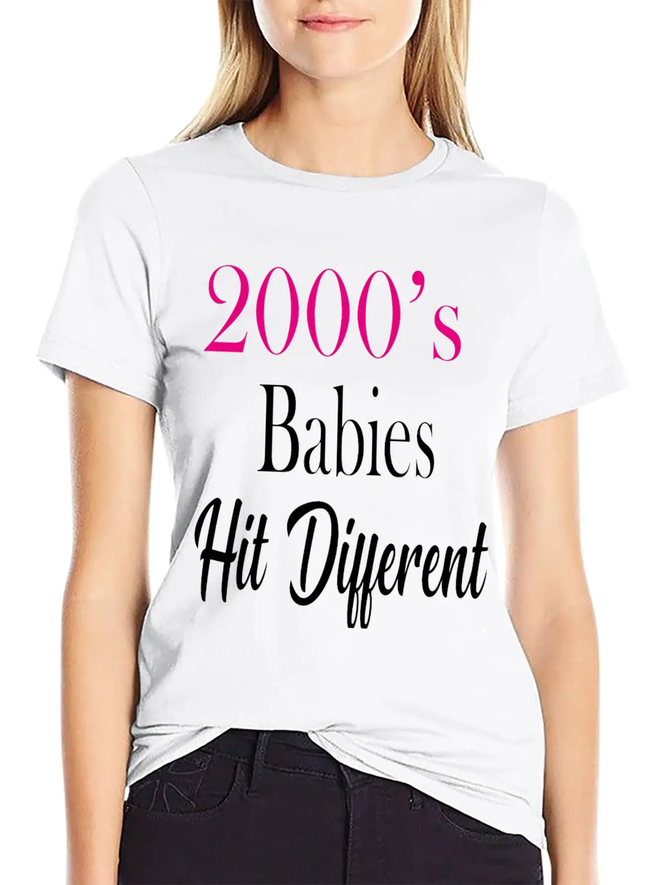 2000's Babies Hit Different, Best Gift 2000's Kid Soft Cotton Short Sleeve Tee – Unisex Wardrobe Staple