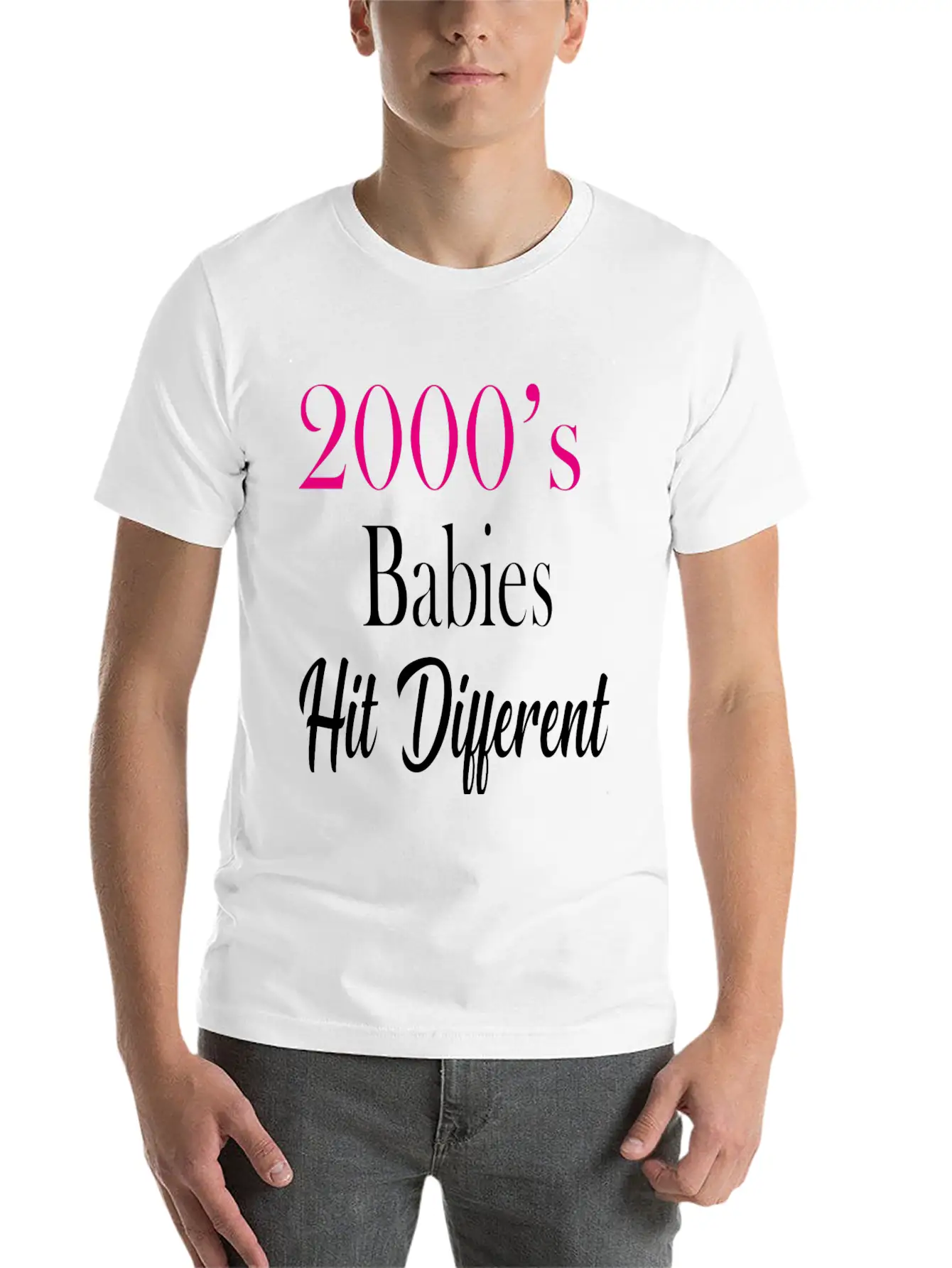 2000's Babies Hit Different, Best Gift 2000's Kid Soft Cotton Short Sleeve Tee – Unisex Wardrobe Staple