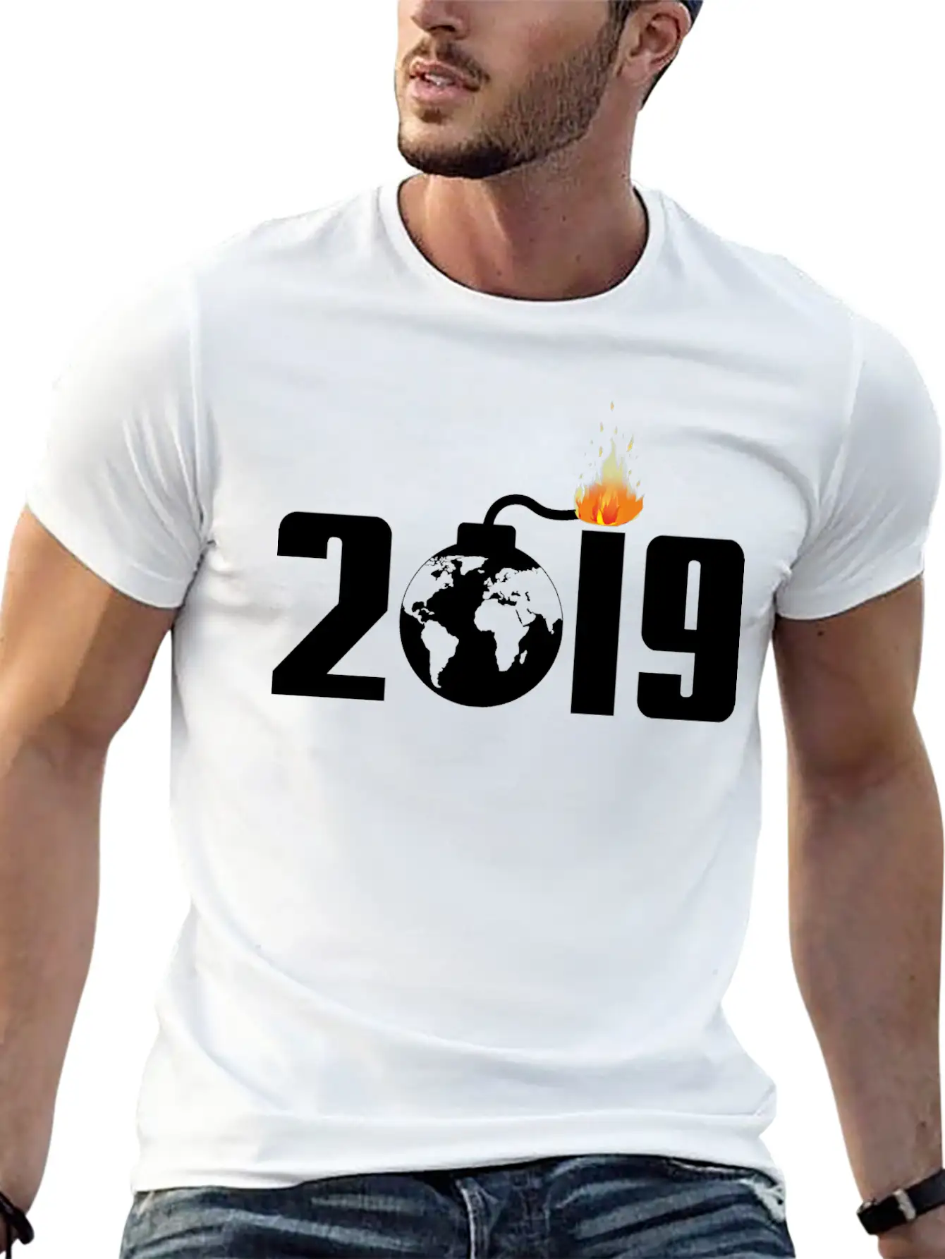 2019 Lightweight Cotton T-Shirt – Daily Comfort Graphic Shirt