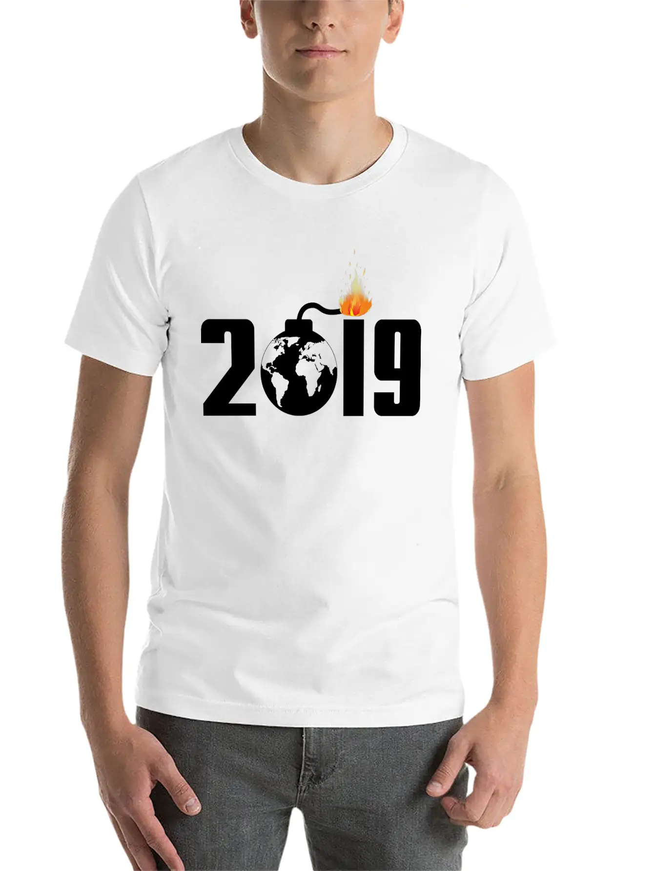 2019 Lightweight Cotton T-Shirt – Daily Comfort Graphic Shirt