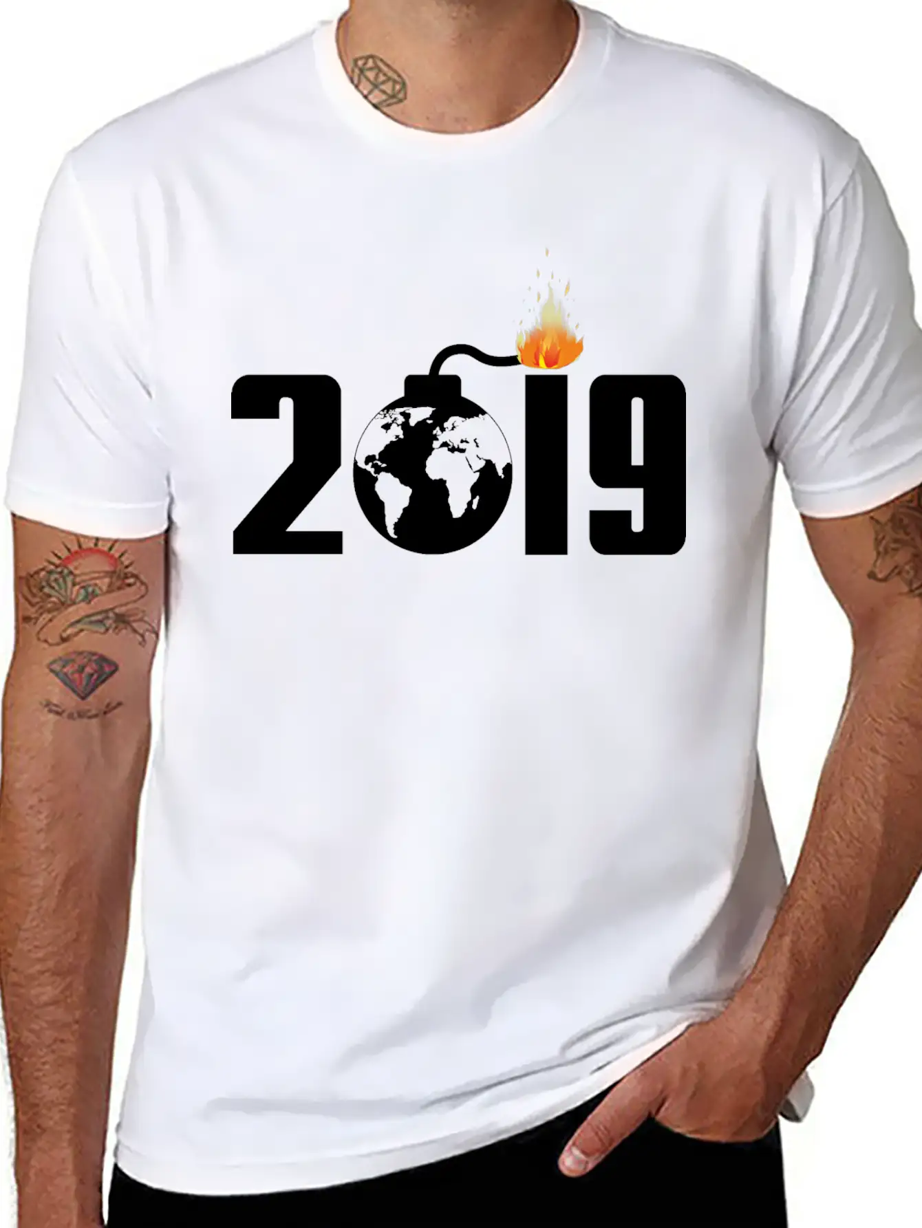 2019 Lightweight Cotton T-Shirt – Daily Comfort Graphic Shirt