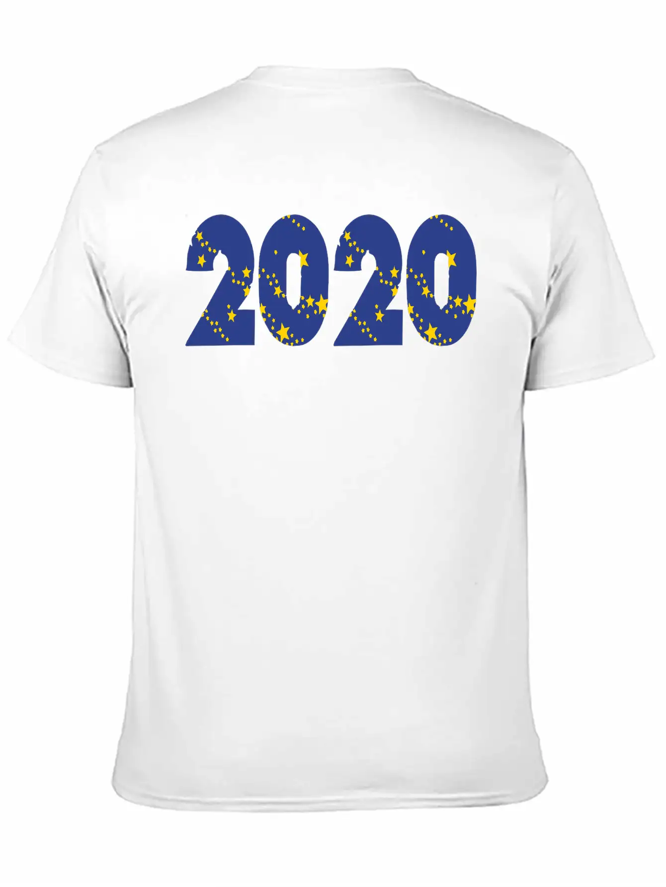 ❤✦°•2020-Awesome Happy New Year Of 2020(Star Font) Unisex Casual T-Shirt – Clean Design For Daily Comfort