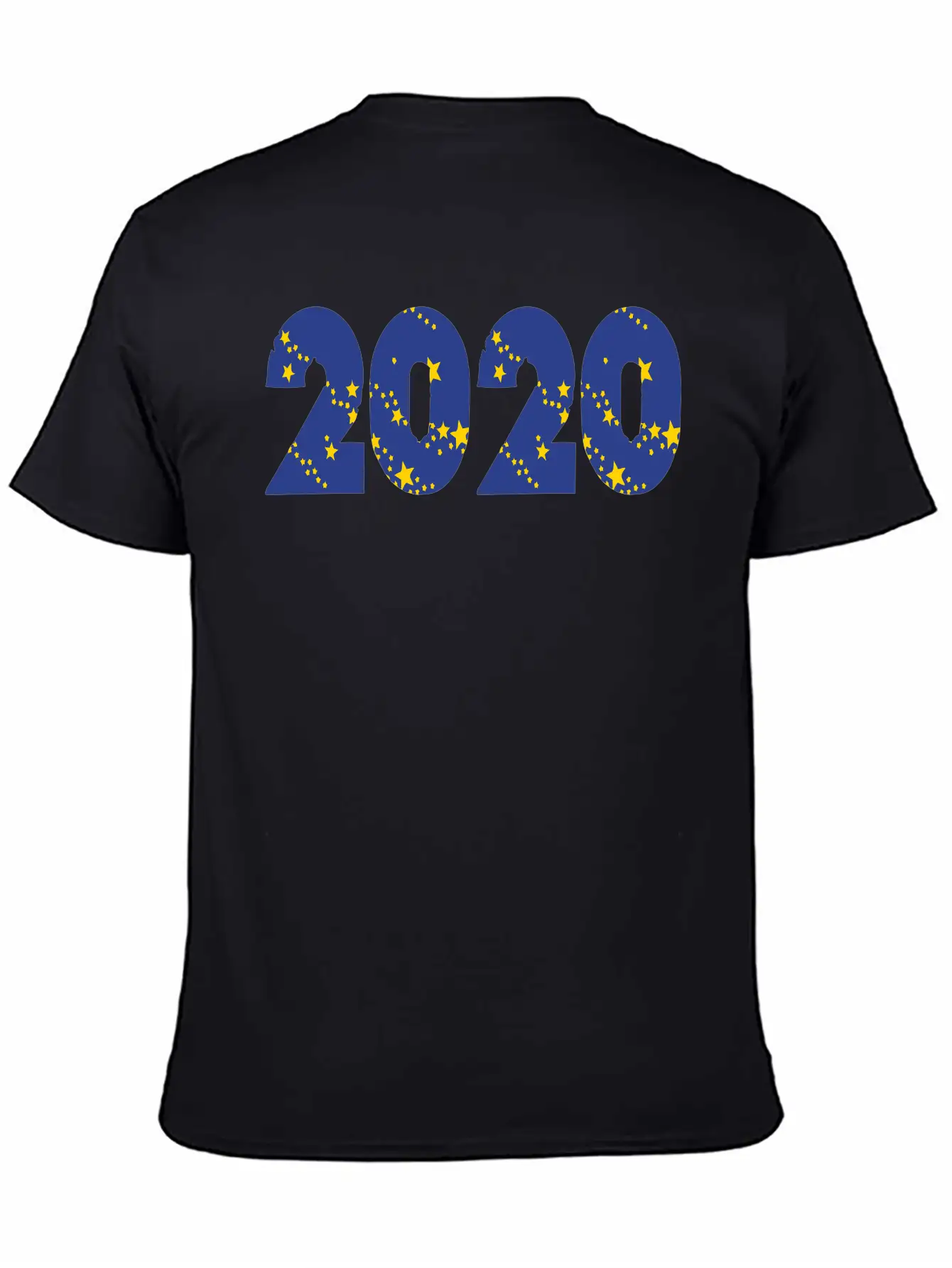 ❤✦°•2020-Awesome Happy New Year Of 2020(Star Font) Unisex Casual T-Shirt – Clean Design For Daily Comfort