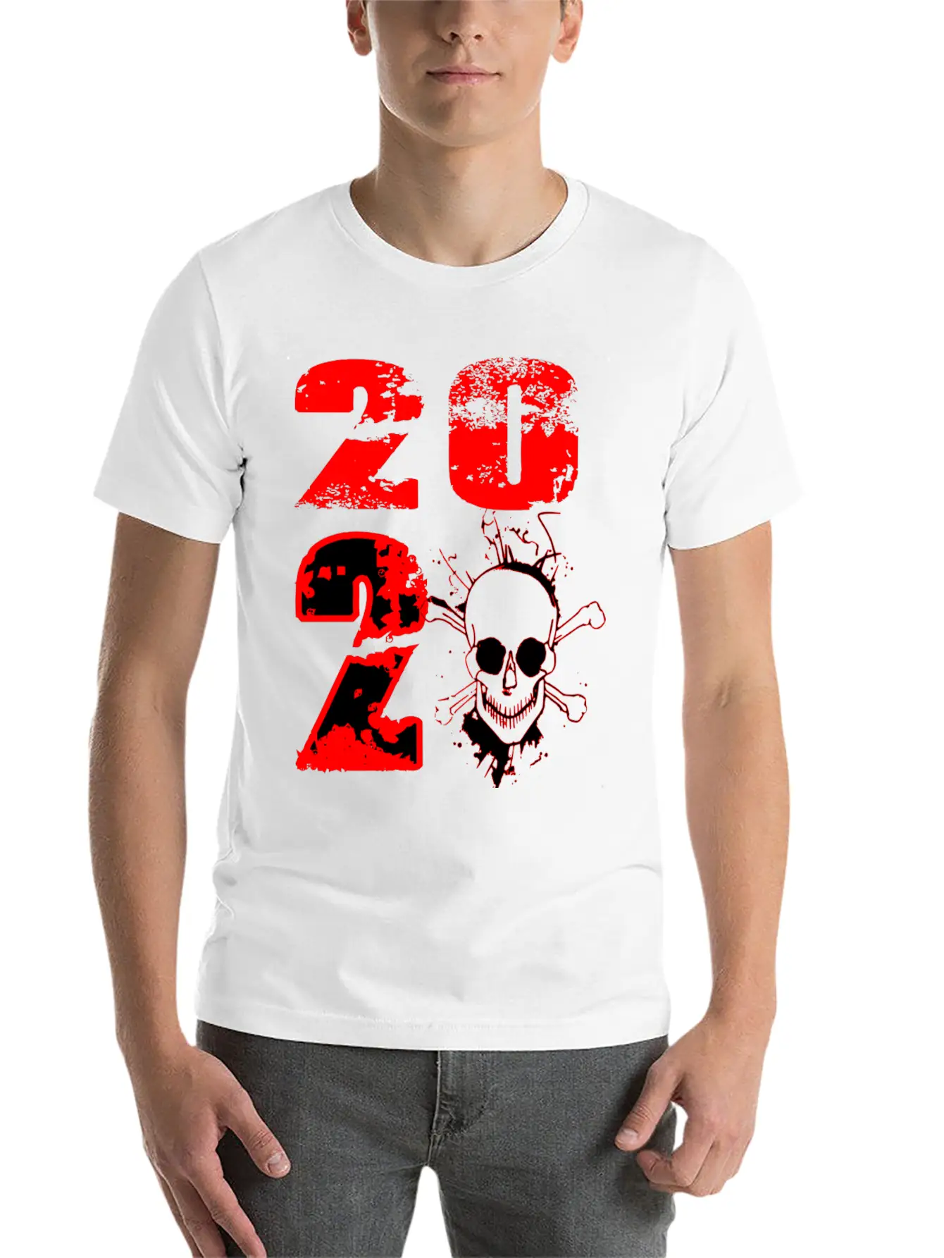 2020 - Skull Modern Fit Casual T-Shirt – Clean And Versatile Design
