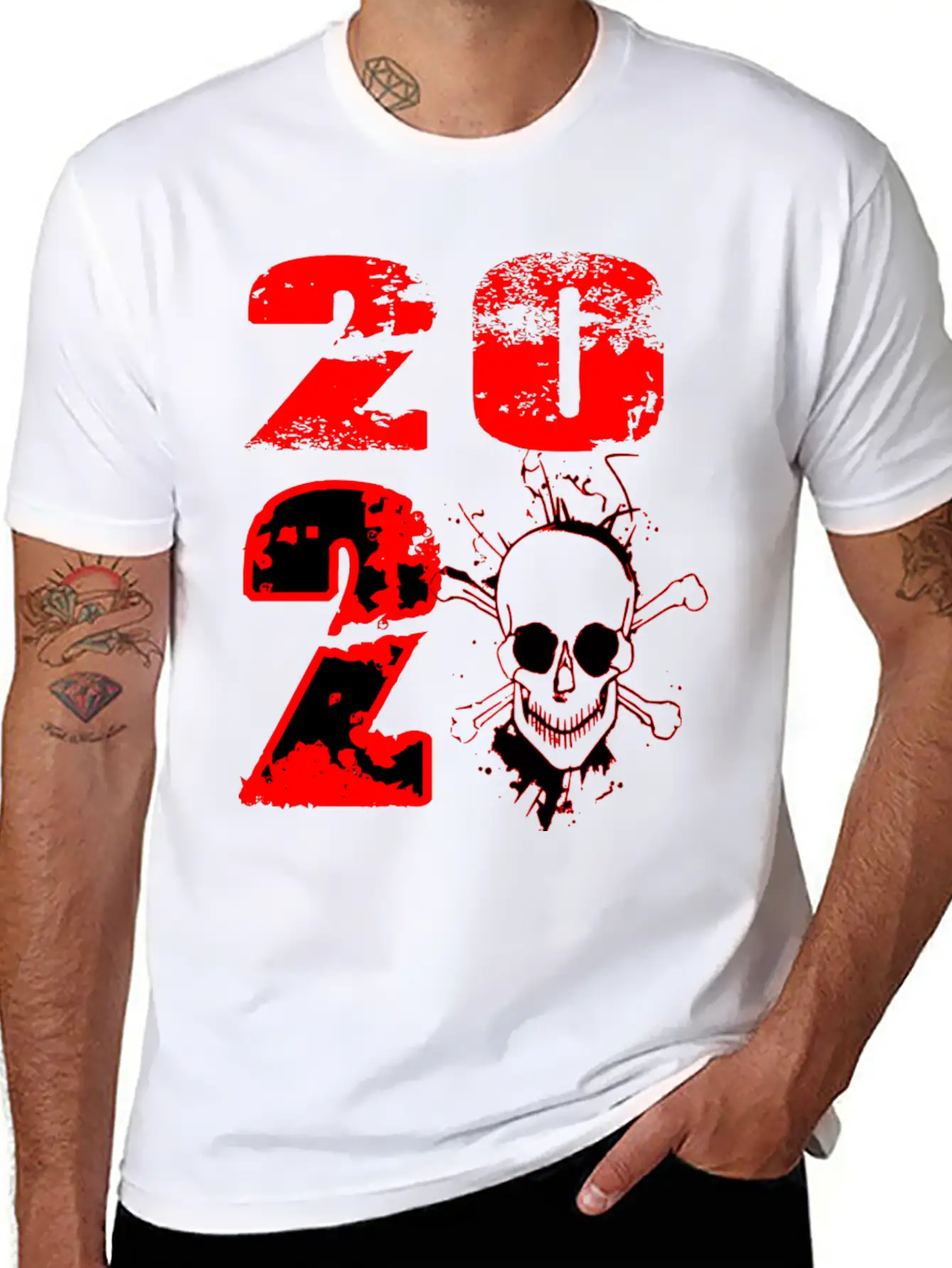 2020 - Skull Modern Fit Casual T-Shirt – Clean And Versatile Design